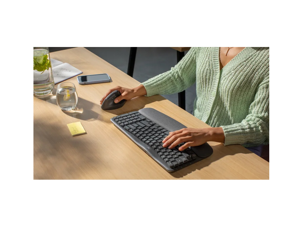 LOGITECH Wave Bluetooth ergonomic keyboard - GRAPHITE - US INTL-7