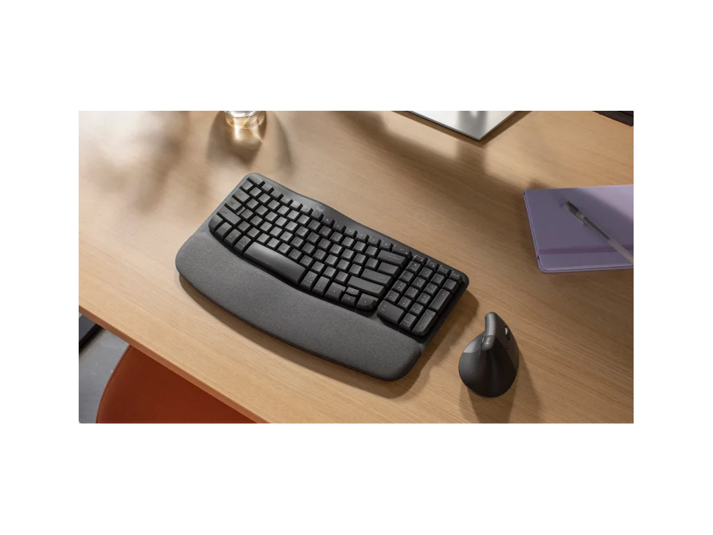 LOGITECH Wave Bluetooth ergonomic keyboard - GRAPHITE - US INTL-8