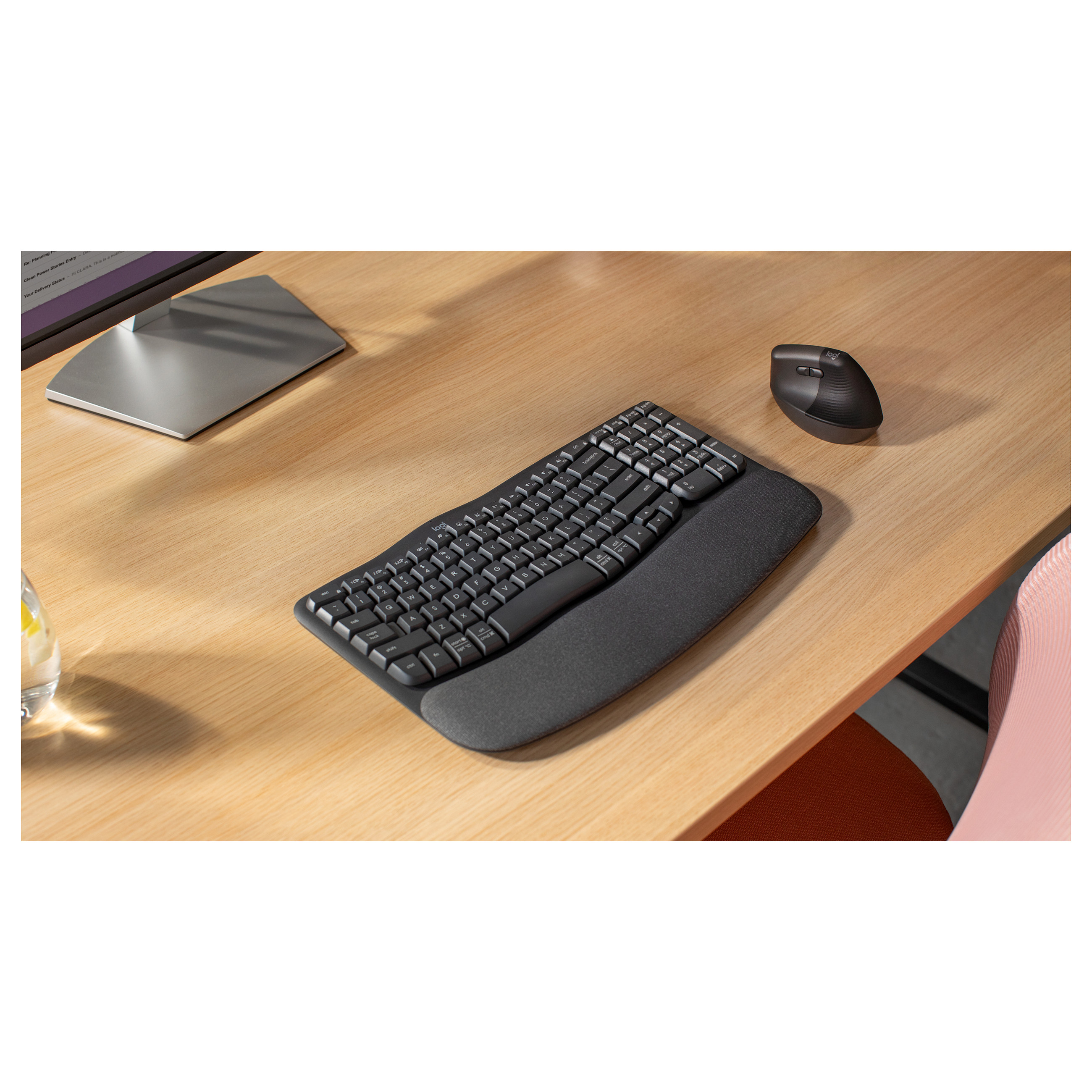 LOGITECH Wave Bluetooth ergonomic keyboard - GRAPHITE - US INTL-18