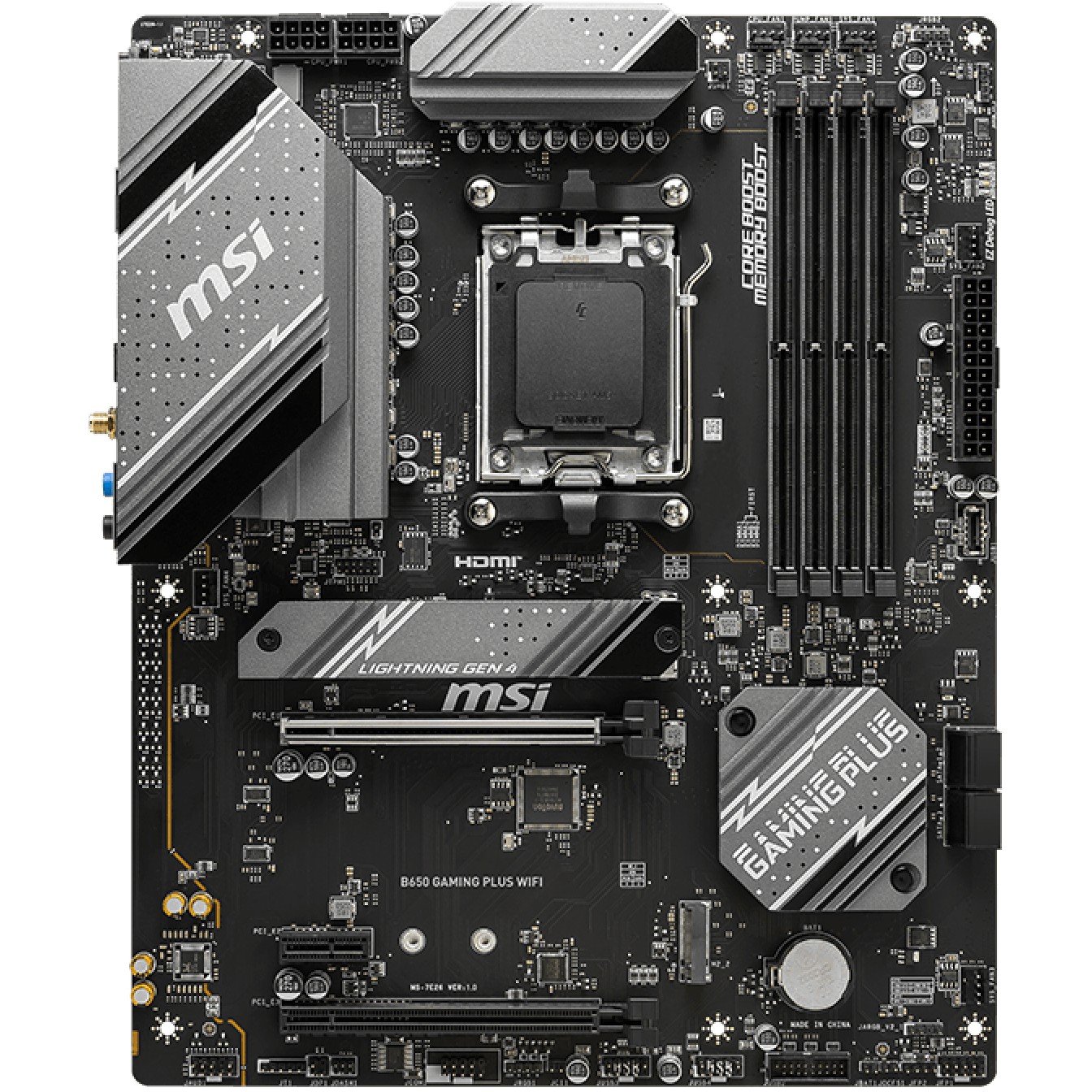 MSI MB B650 Socket AM5 4x DDR5 1x HDMI 1x DisplayPort 2x M.2 4x SATA ATX-4