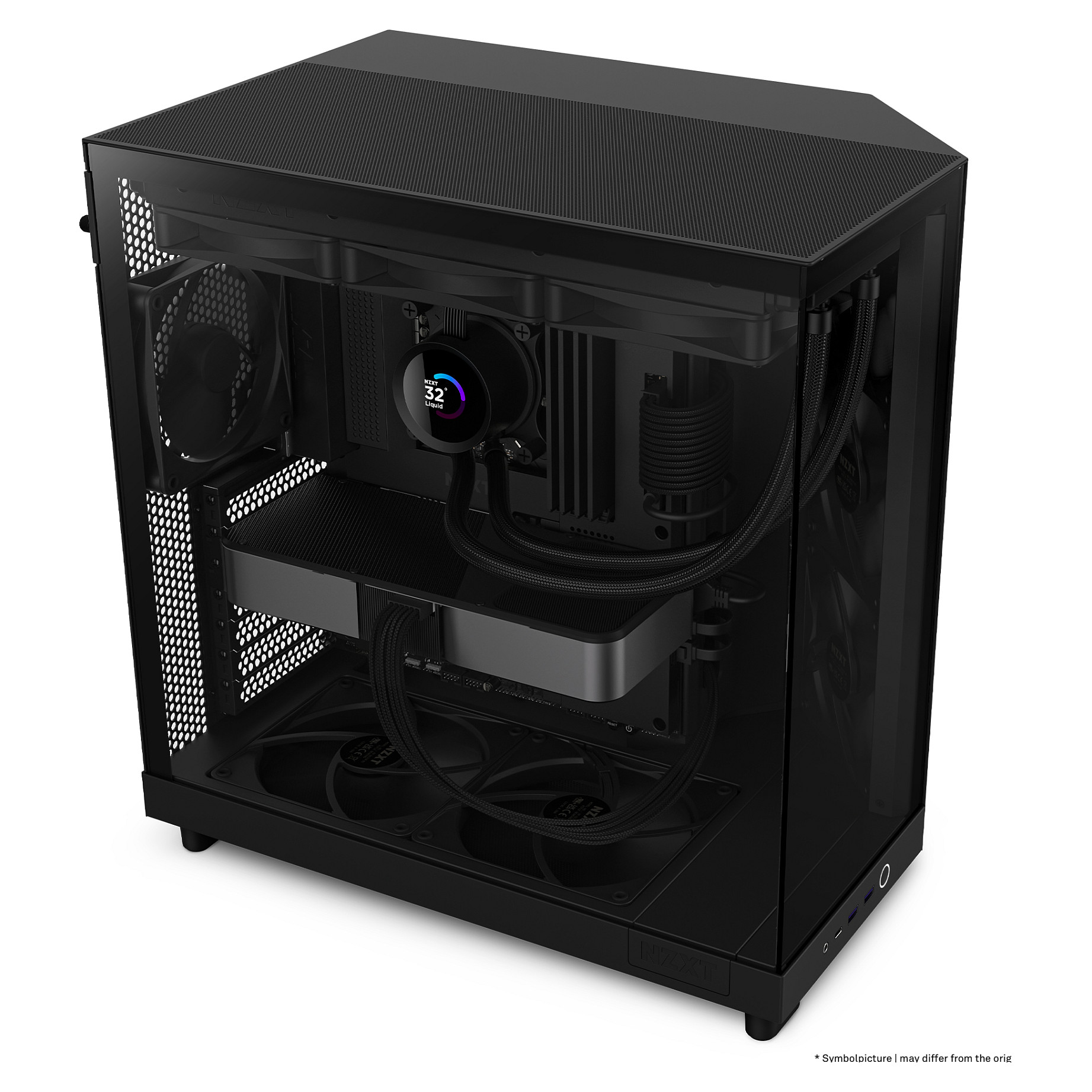 NZXT H6 Flow, crno bez napajanja, ATX-7