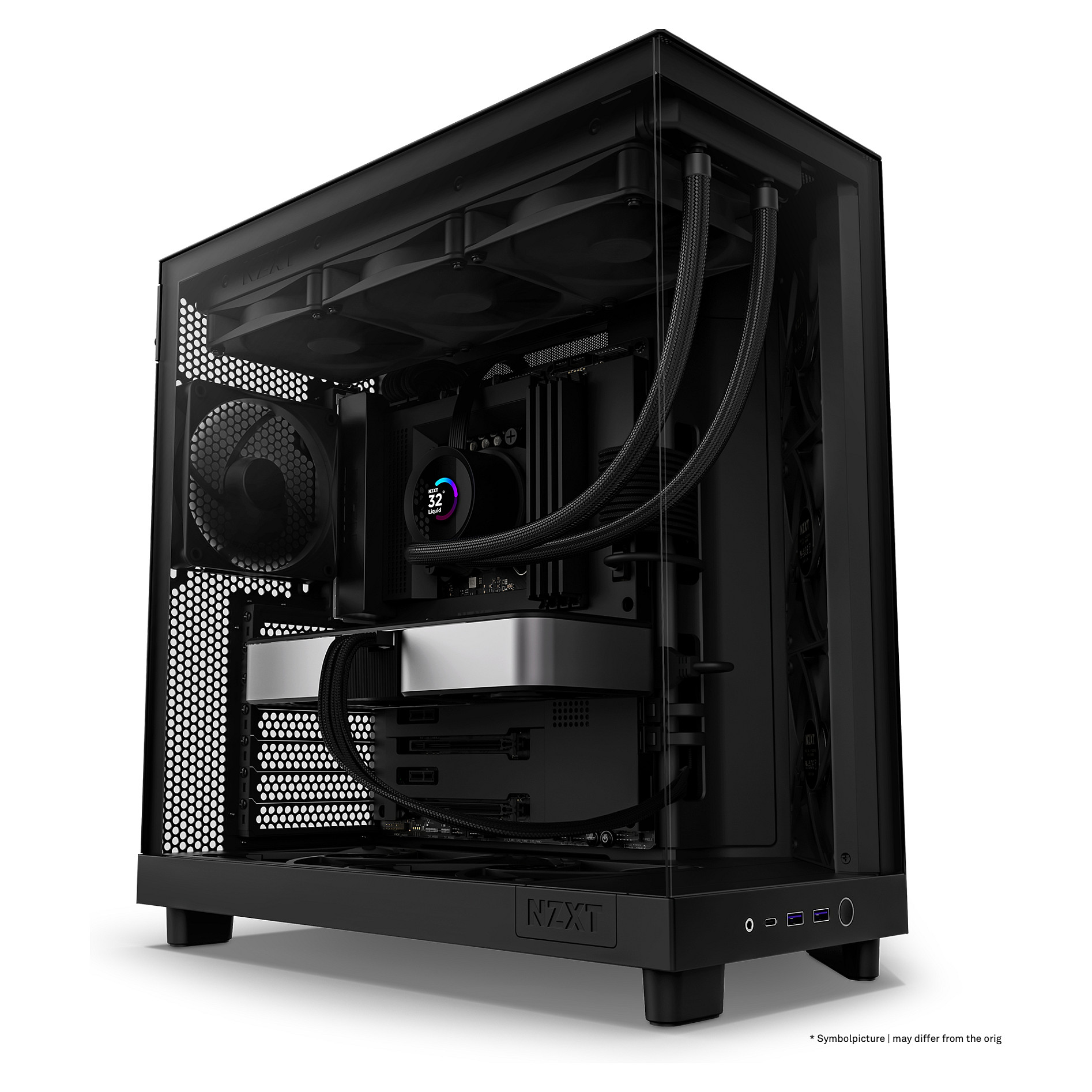 NZXT H6 Flow, crno bez napajanja, ATX-12