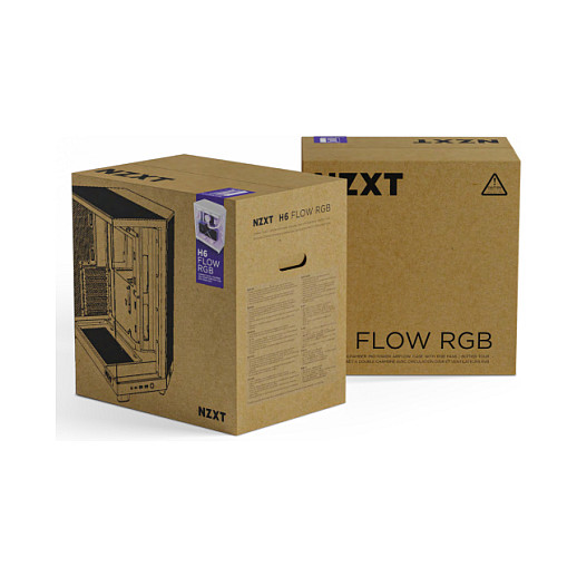 NZXT H6 Flow RGB, crno bez napajanja, ATX-10