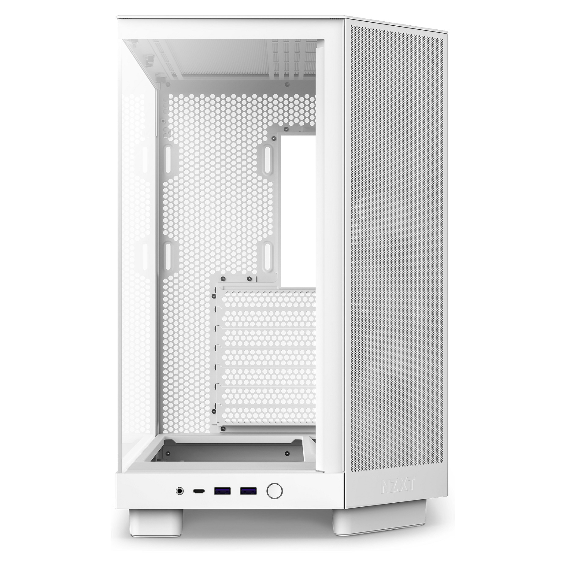 Kućište za PC NZXT H6 Flow RGB bijelo bez napajanja, ATX-1