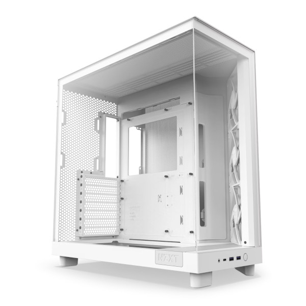 Kućište za PC NZXT H6 Flow bijelo bez napajanja ATX-1