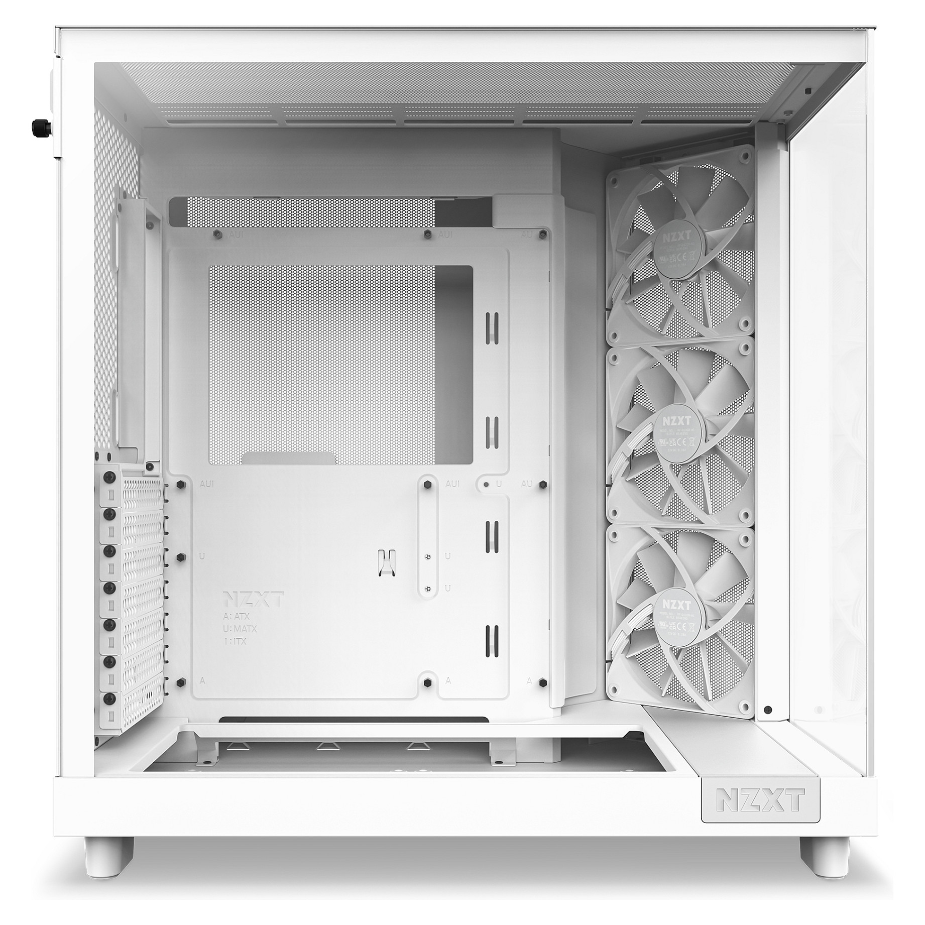 Kućište za PC NZXT H6 Flow bijelo bez napajanja ATX-4