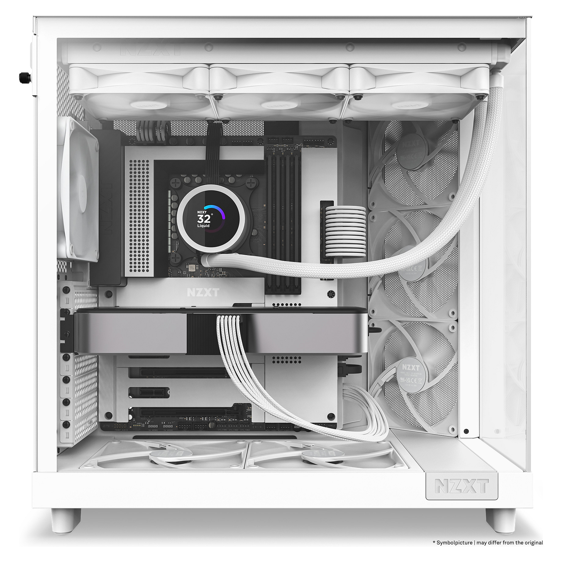 Kućište za PC NZXT H6 Flow bijelo bez napajanja ATX-5