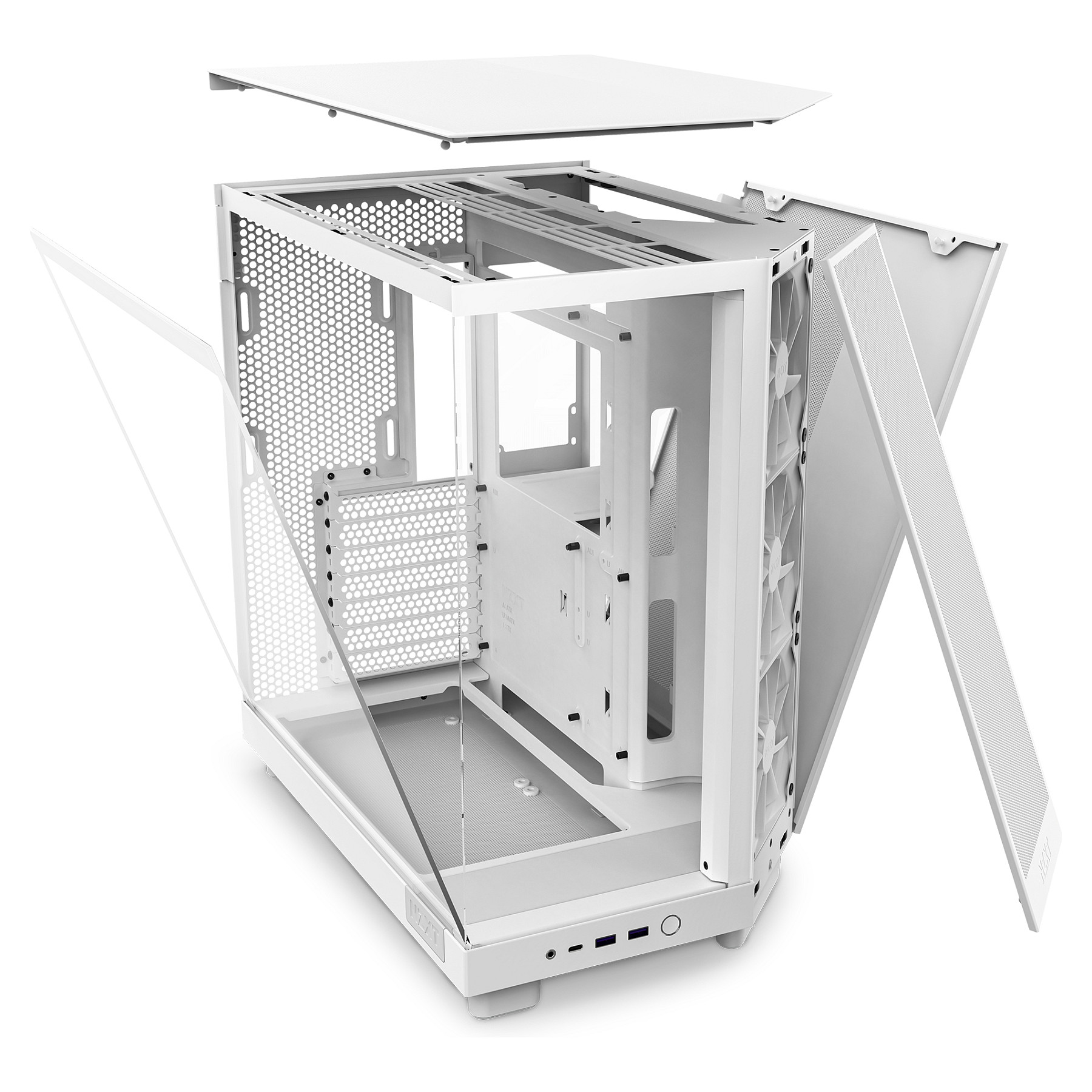 Kućište za PC NZXT H6 Flow bijelo bez napajanja ATX-6