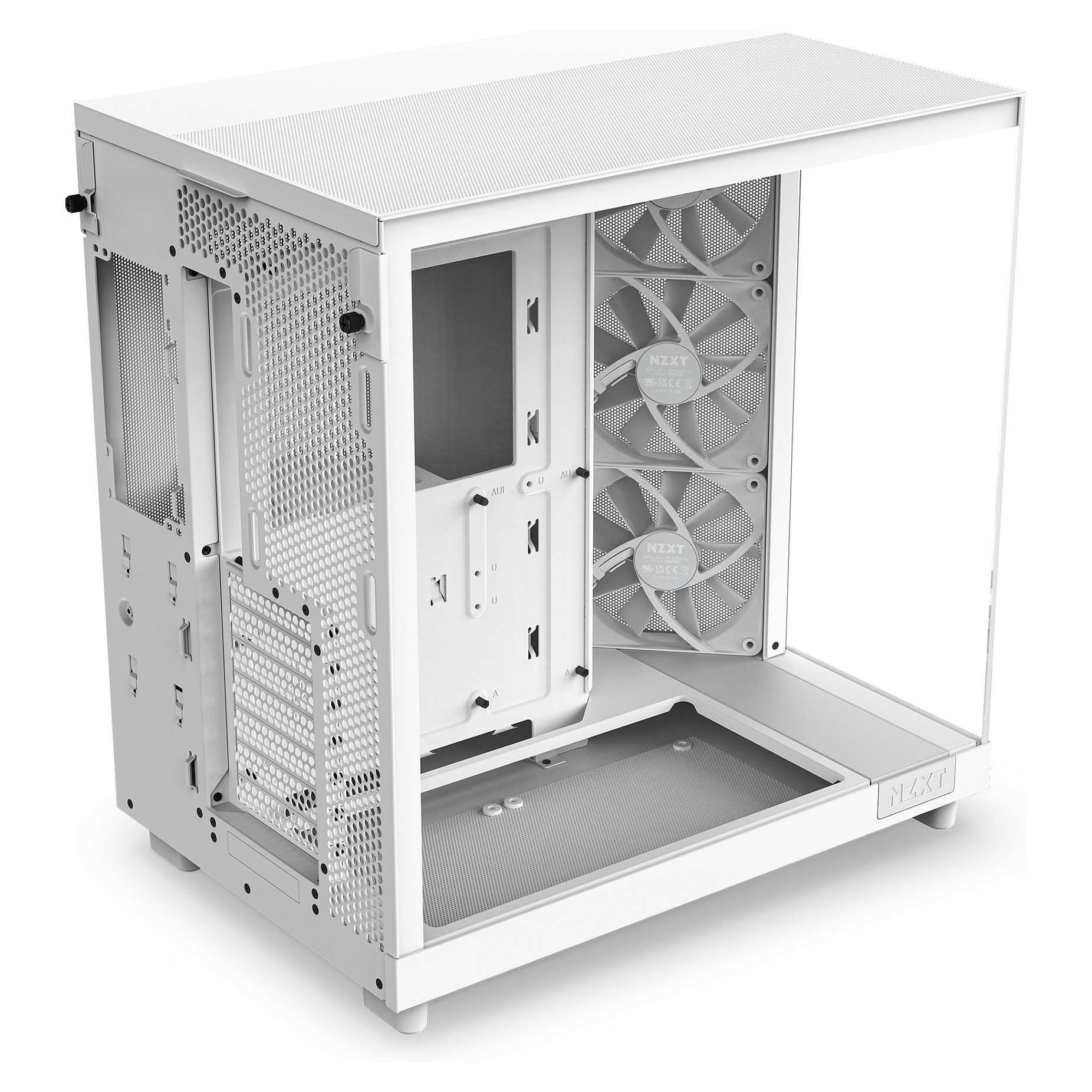 Kućište za PC NZXT H6 Flow bijelo bez napajanja ATX-12