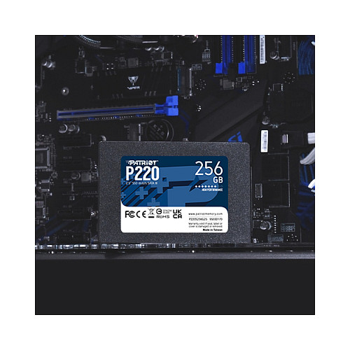 Patriot SSD P220 R550/W490, 256GB, 7mm, 2.5"-10