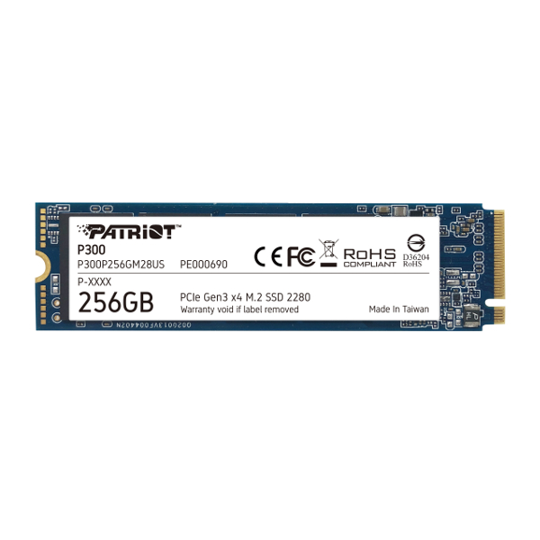 SSD PATRIOT P300 R1700/W1100, 256GB, M.2 NVMe-0