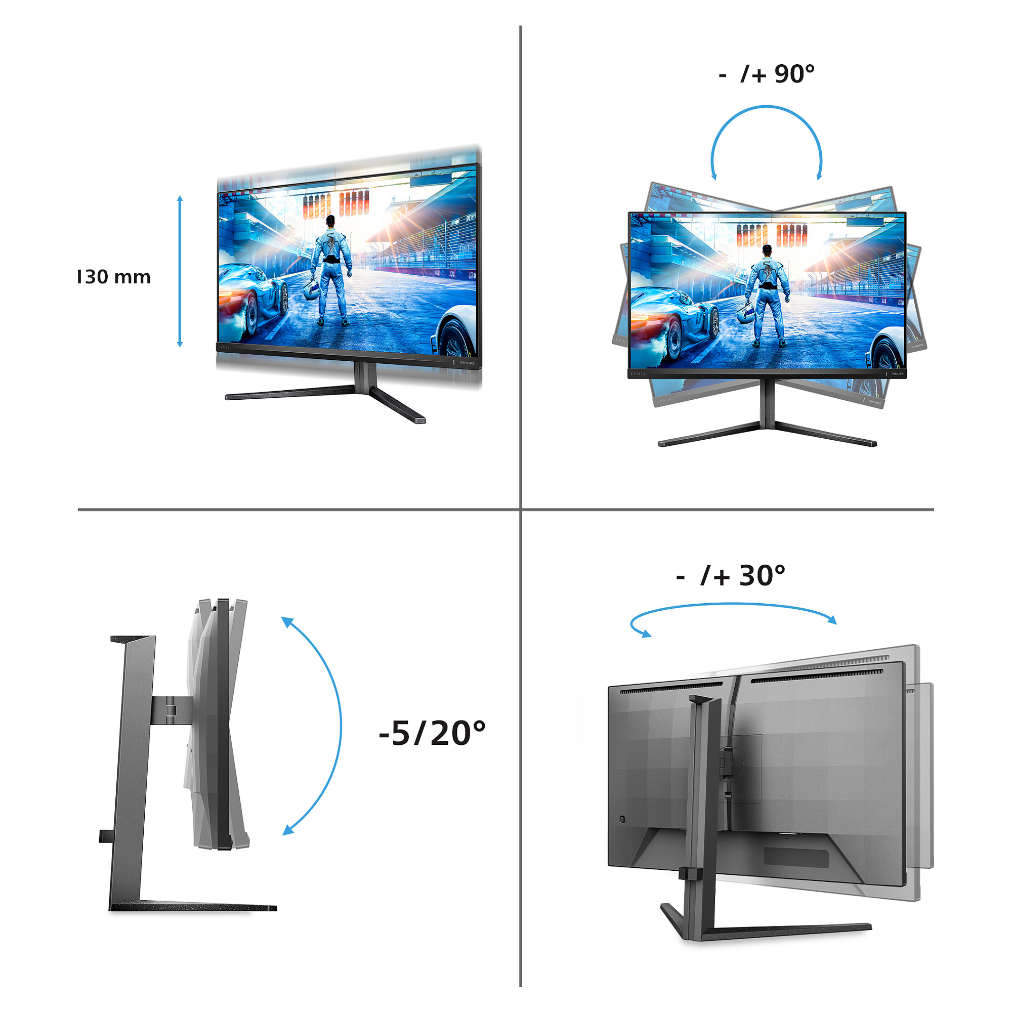 Monitor PHILIPS 27M2N5500 (27'' IPS, QHD, 180Hz, gaming)-24