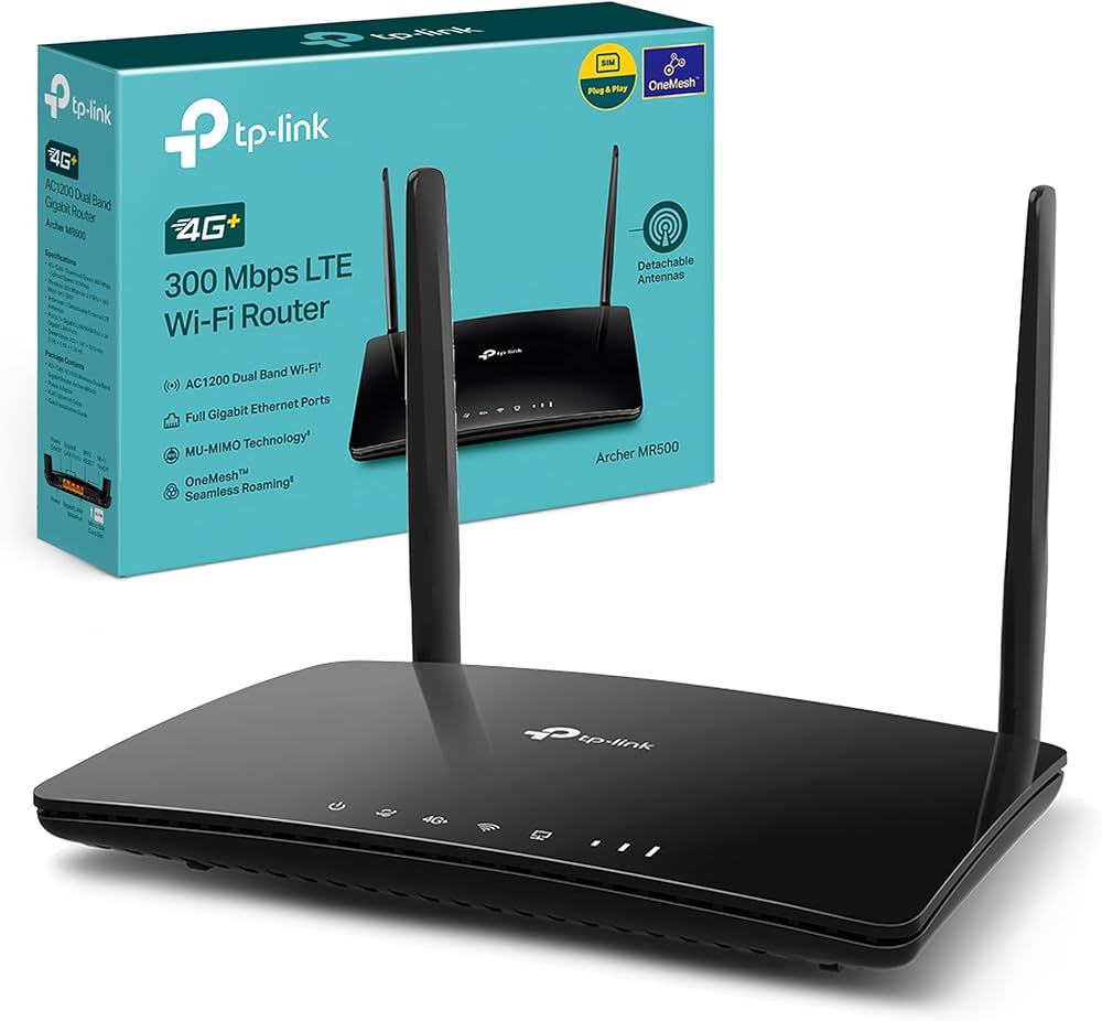 Router TP-LINK AC1200 4G LTE Advanced Cat6 Gigabit (867 Mbps na 5 GHz + 300 Mbps na 2.4 GHz, 4G+ Cat6 300/50 Mbps, 2× Antene, 3× Gigabit LAN Portovi, 1× Gigabit)-2
