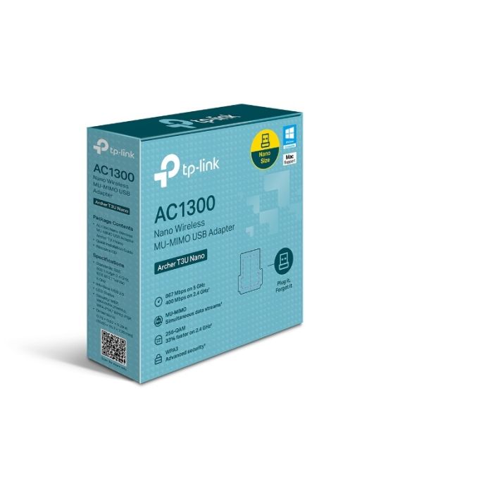 TP-Link Archer T3U Nano bežični MU-MIMO USB2.0 Adapter 400Mbps/867Mbps (2.4GHz/5GHz)-6