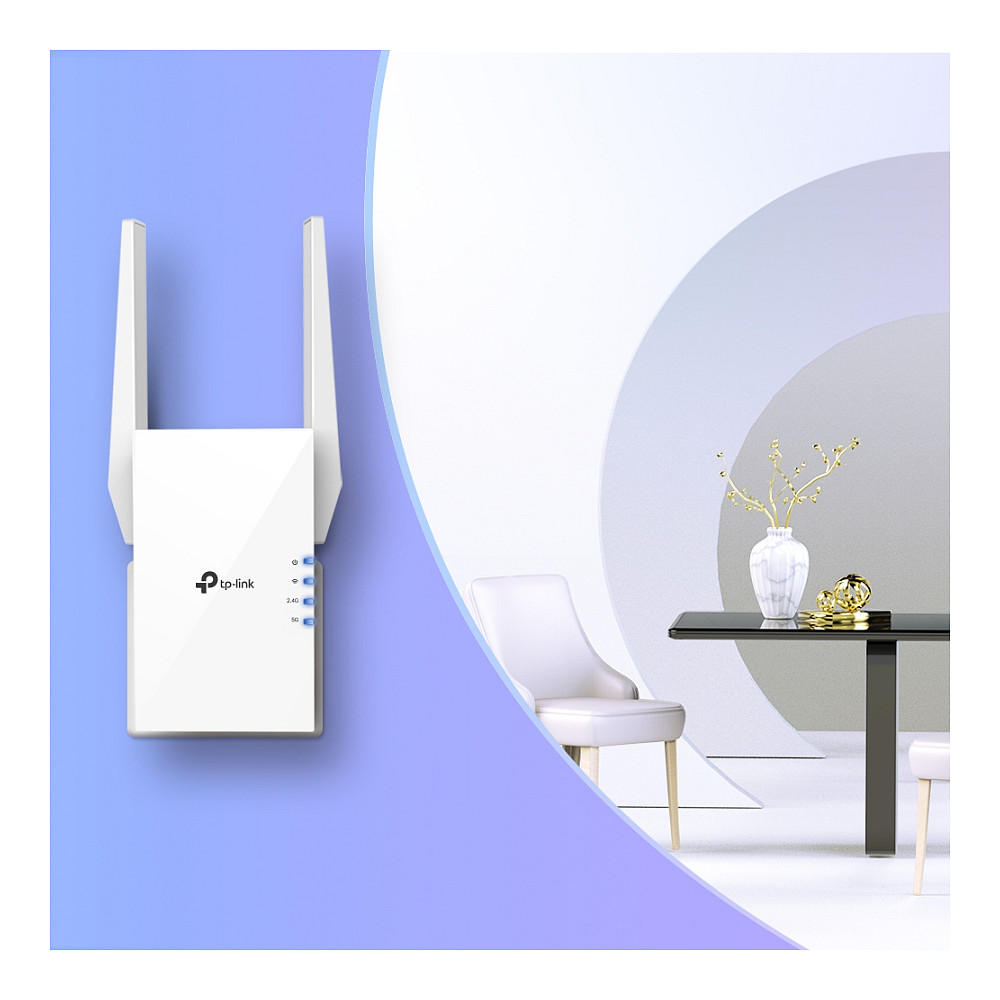 TP-Link AX1500 bežični pojačivač dometa (Wi-Fi 6 Range Extender), Dual Band 300Mbps/1200Mbps (2.4GHz/5GHz), 802.11a/n/ac/ax/b/g/n, 1×G-LAN, 2×vanjska antena-12