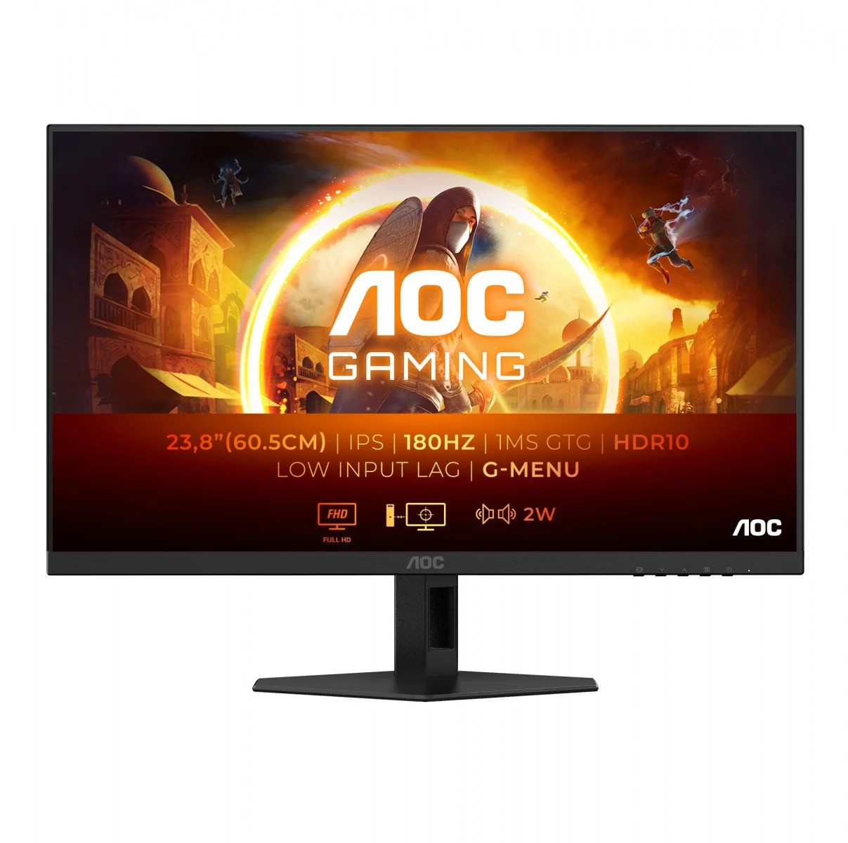 AOC 24G4XE, 24", DP, 2xHDMI, 180Hz, zvuč.-1