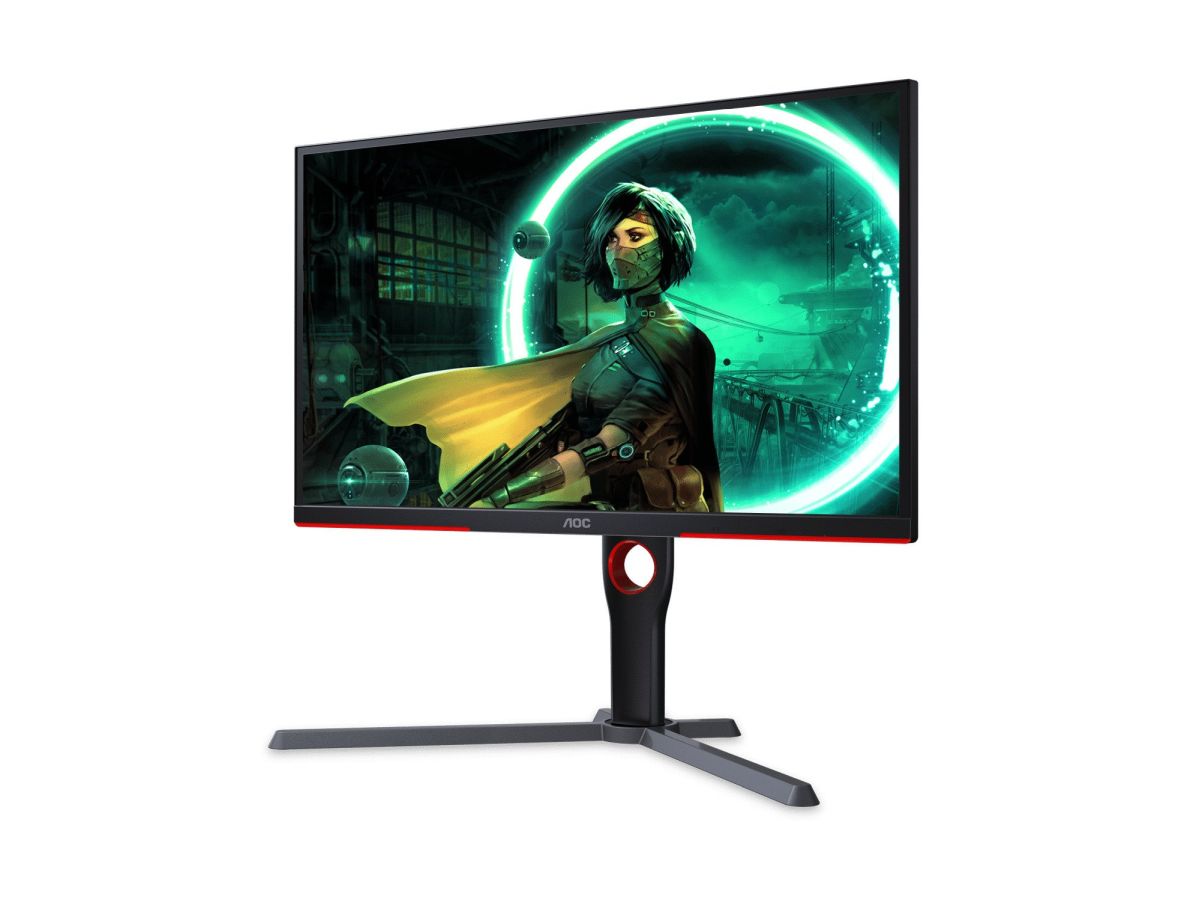 Monitor AOC 25G3ZM (24.5'', VA, 1920x1080, 240Hz, 2xHDMI, DP, crna s crvenim detaljima)-0