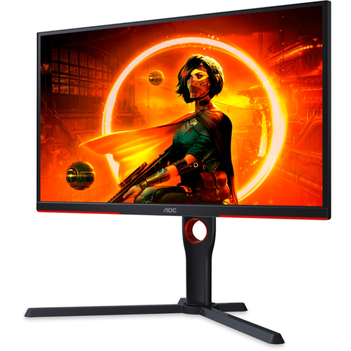 Monitor AOC 25G3ZM (24.5'', VA, 1920x1080, 240Hz, 2xHDMI, DP, crna s crvenim detaljima)-1
