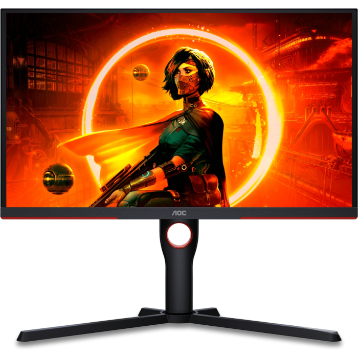 Monitor AOC 25G3ZM (24.5'', VA, 1920x1080, 240Hz, 2xHDMI, DP, crna s crvenim detaljima)-3