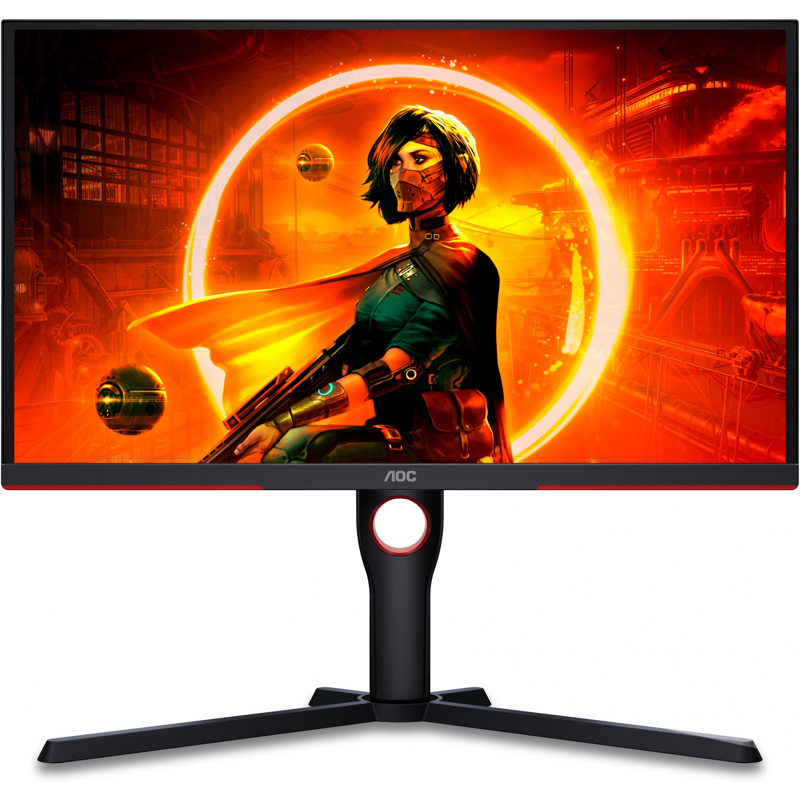 Monitor AOC 25G3ZM (24.5'', VA, 1920x1080, 240Hz, 2xHDMI, DP, crna s crvenim detaljima)-11