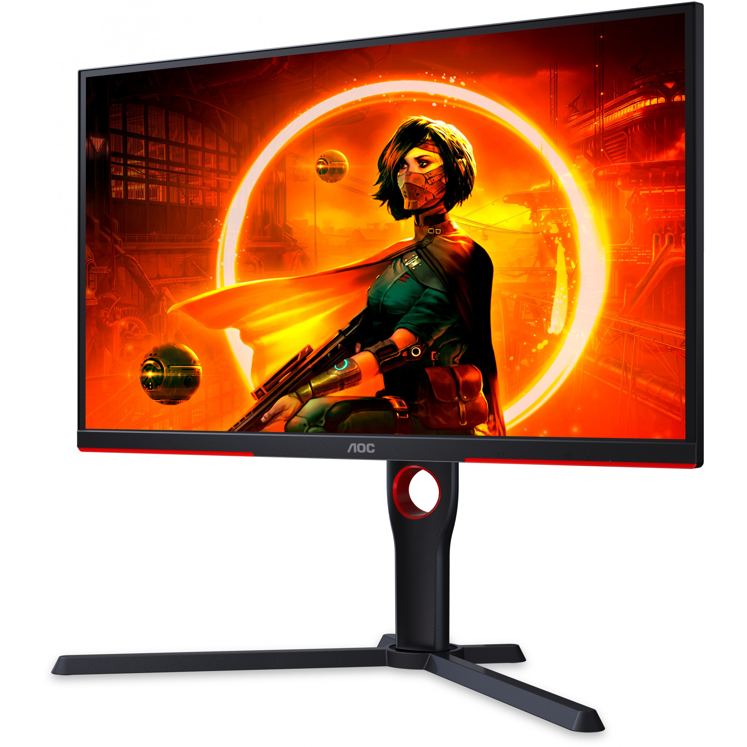 Monitor AOC 25G3ZM (24.5'', VA, 1920x1080, 240Hz, 2xHDMI, DP, crna s crvenim detaljima)-18