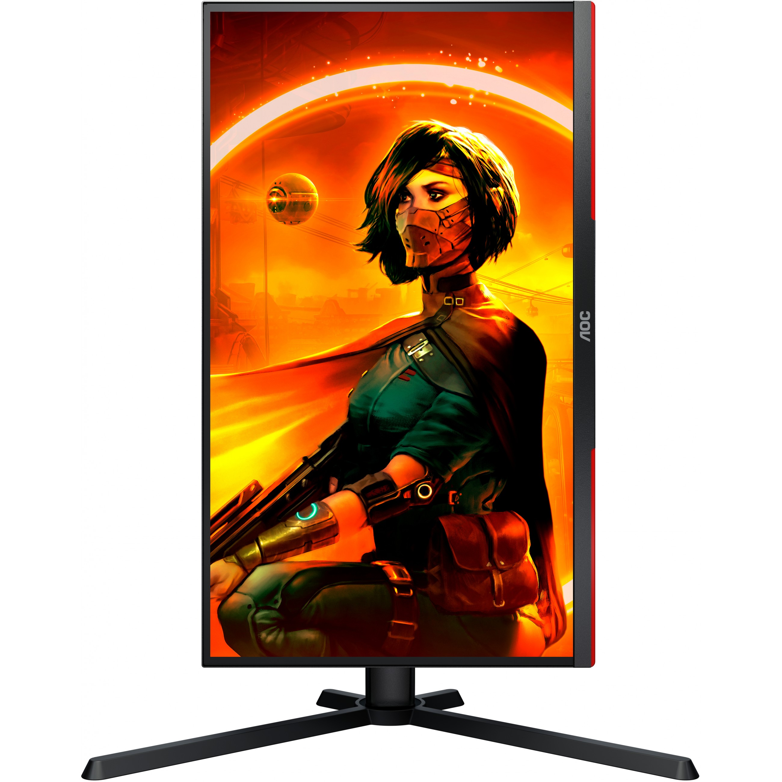 Monitor AOC 25G3ZM (24.5'', VA, 1920x1080, 240Hz, 2xHDMI, DP, crna s crvenim detaljima)-24
