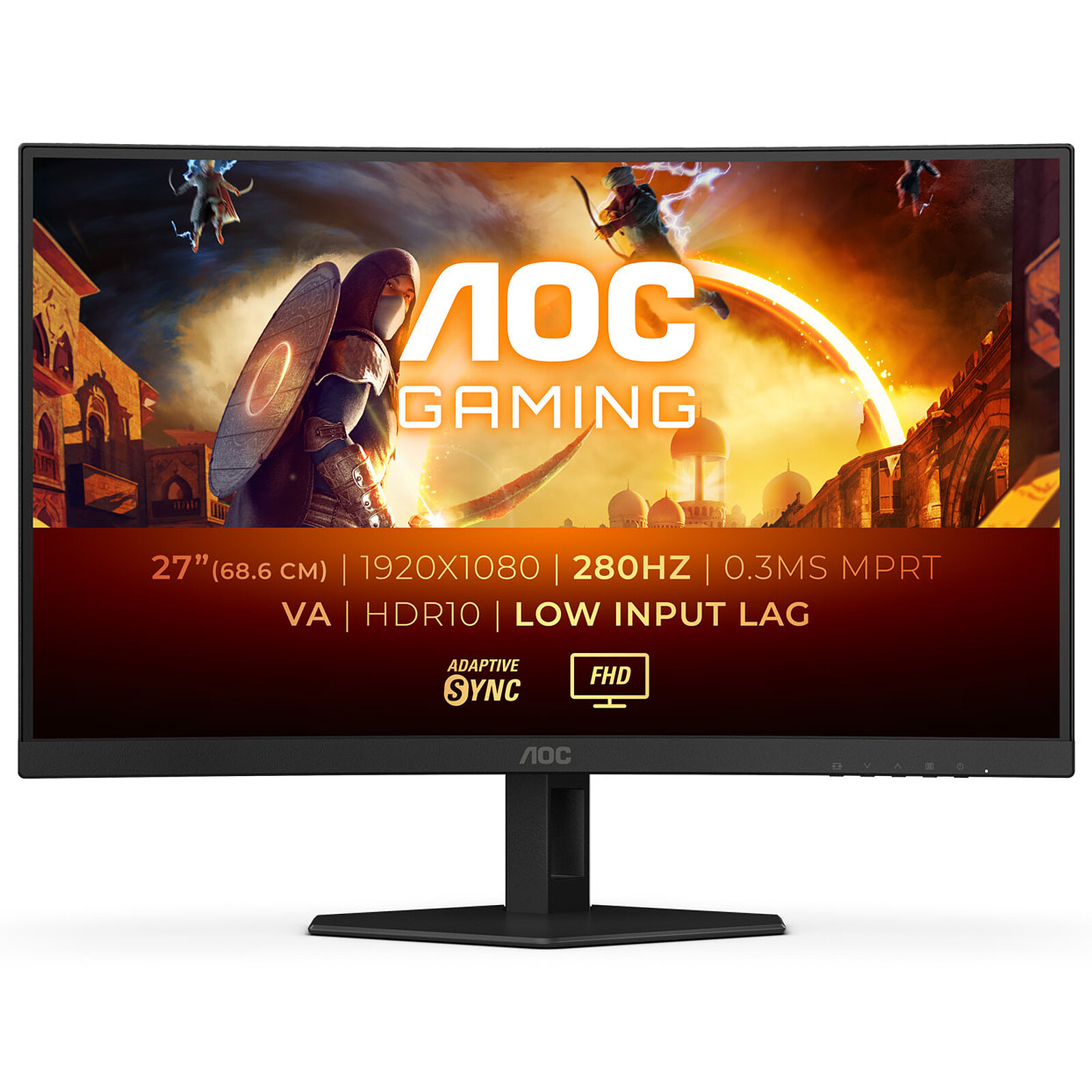 Monitor AOC 27G4XE (27" IPS, 280Hz, 1920x1080 FHD) crni
