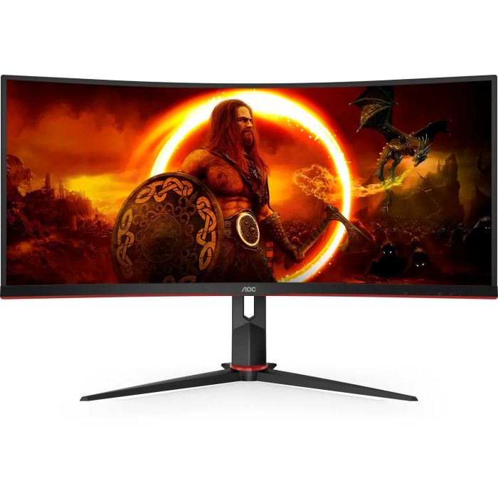 Gaming monitor AOC LED 34", CU34G2XP, HDMIx2, DP, 180Hz, 1ms-3