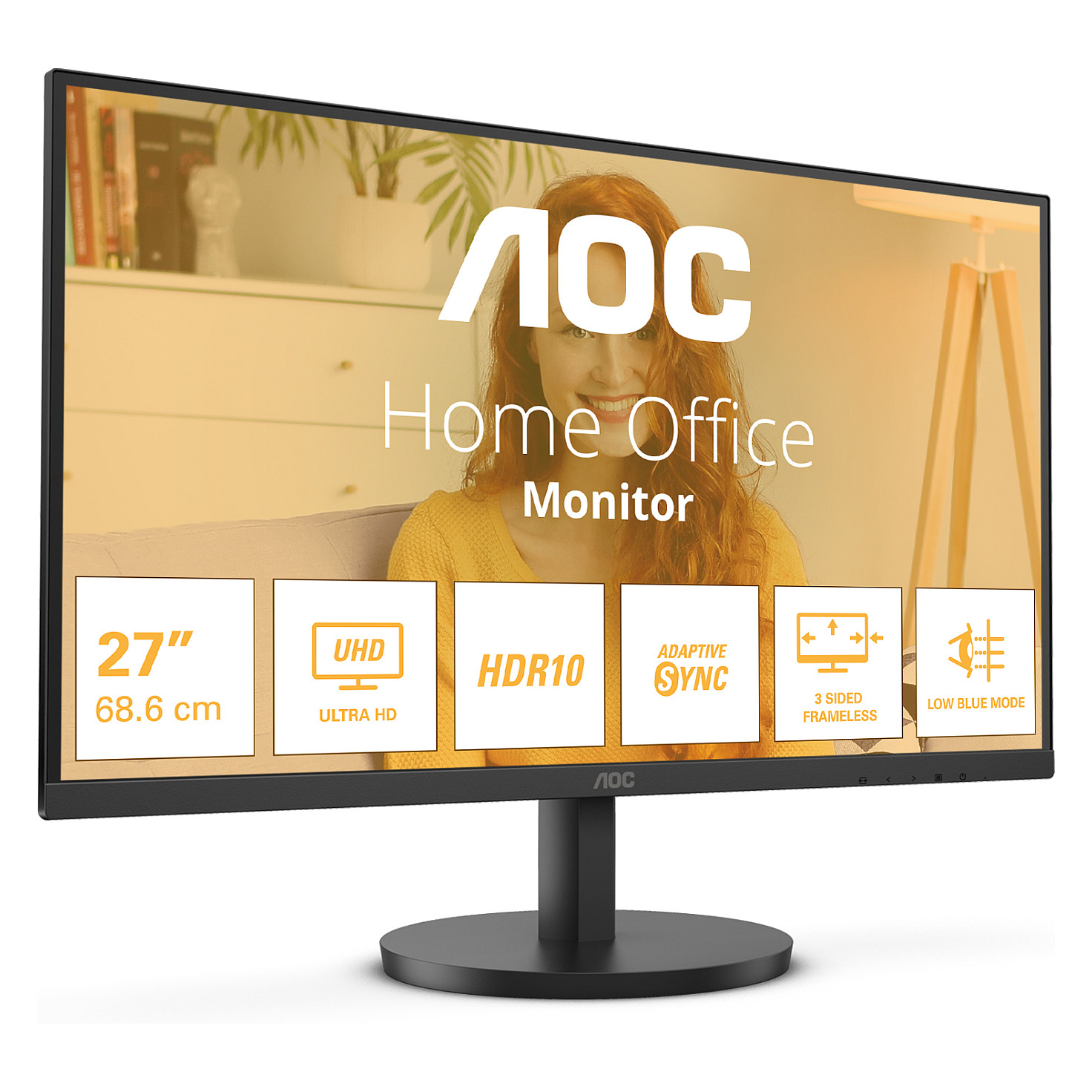 Monitor AOC U27B3M (27" VA, 60Hz, 3840x2160 4K UHD) crni-9