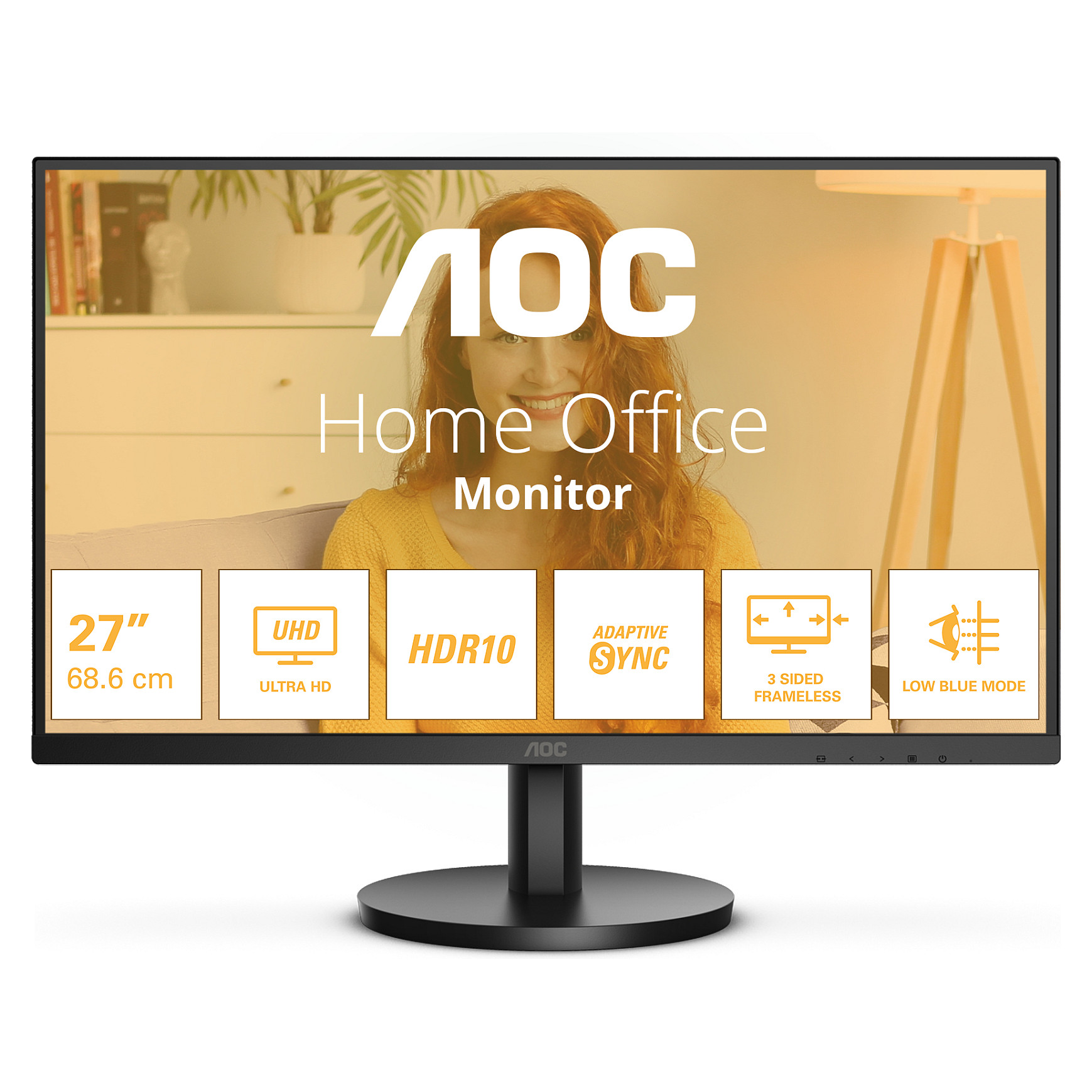 Monitor AOC U27B3M (27" VA, 60Hz, 3840x2160 4K UHD) crni-11