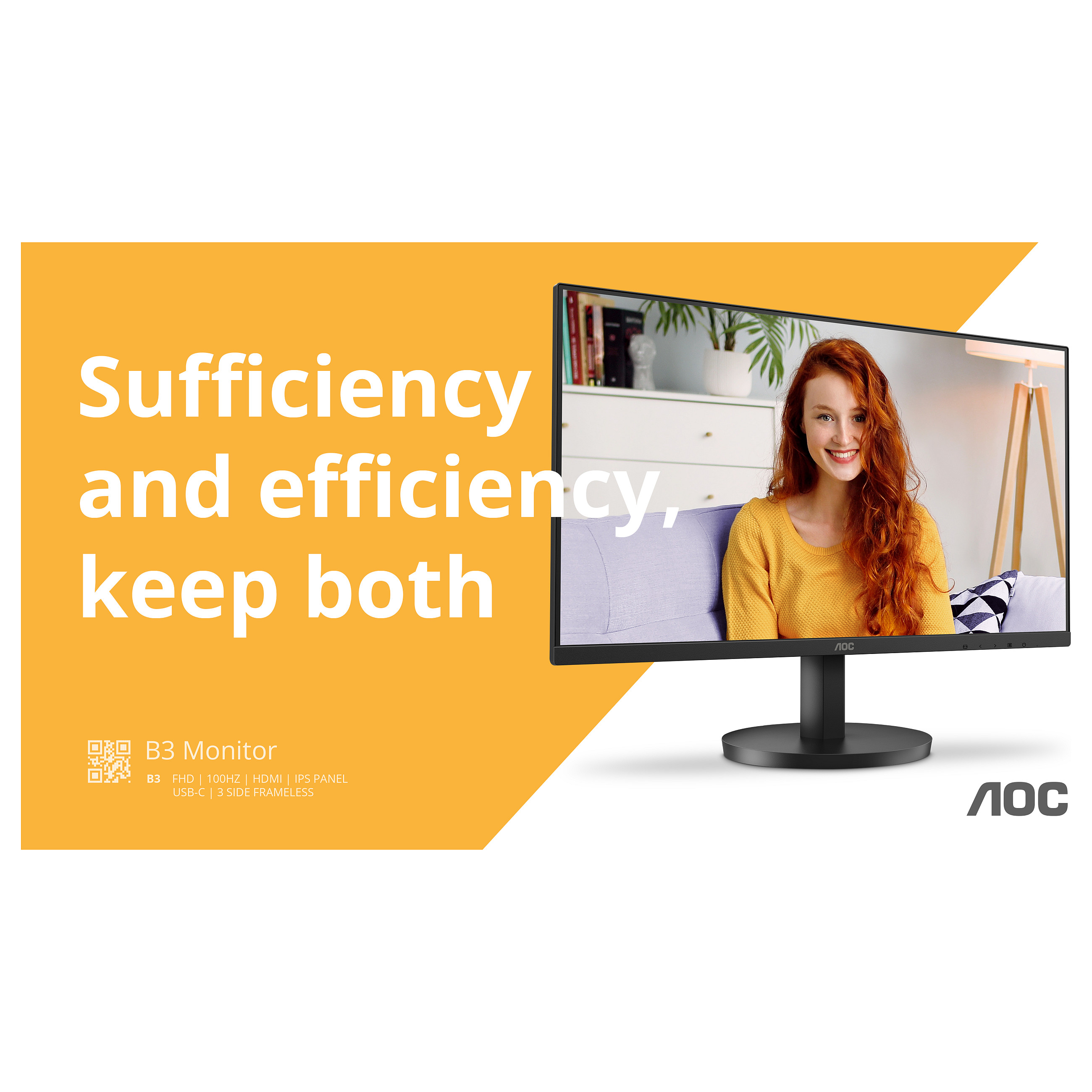 Monitor AOC U27B3M (27" VA, 60Hz, 3840x2160 4K UHD) crni-15