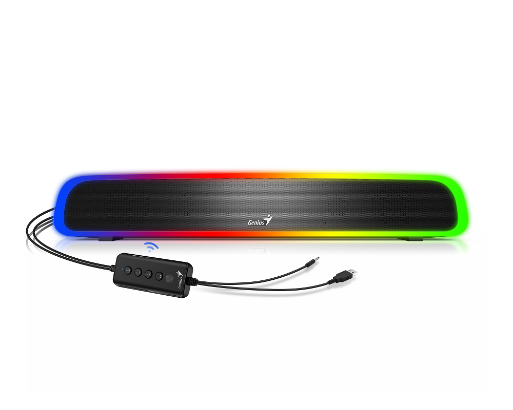 Soundbar GENIUS SoundBar 200BT (Bluetooth 5.1, RGB osvjetljenje, 4W, Crna)-0