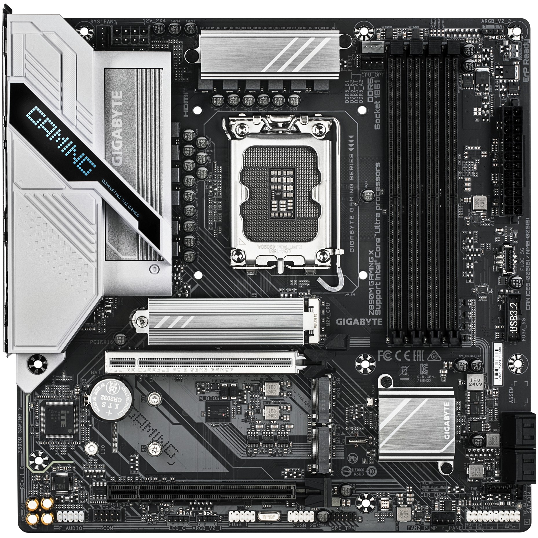 Matična ploča GIGABYTE Z890M GAMING X (DDR5, LGA1851, Intel® Z890 Express Chipset, Realtek® 2.5GbE LAN, Realtek® Audio CODEC)-7