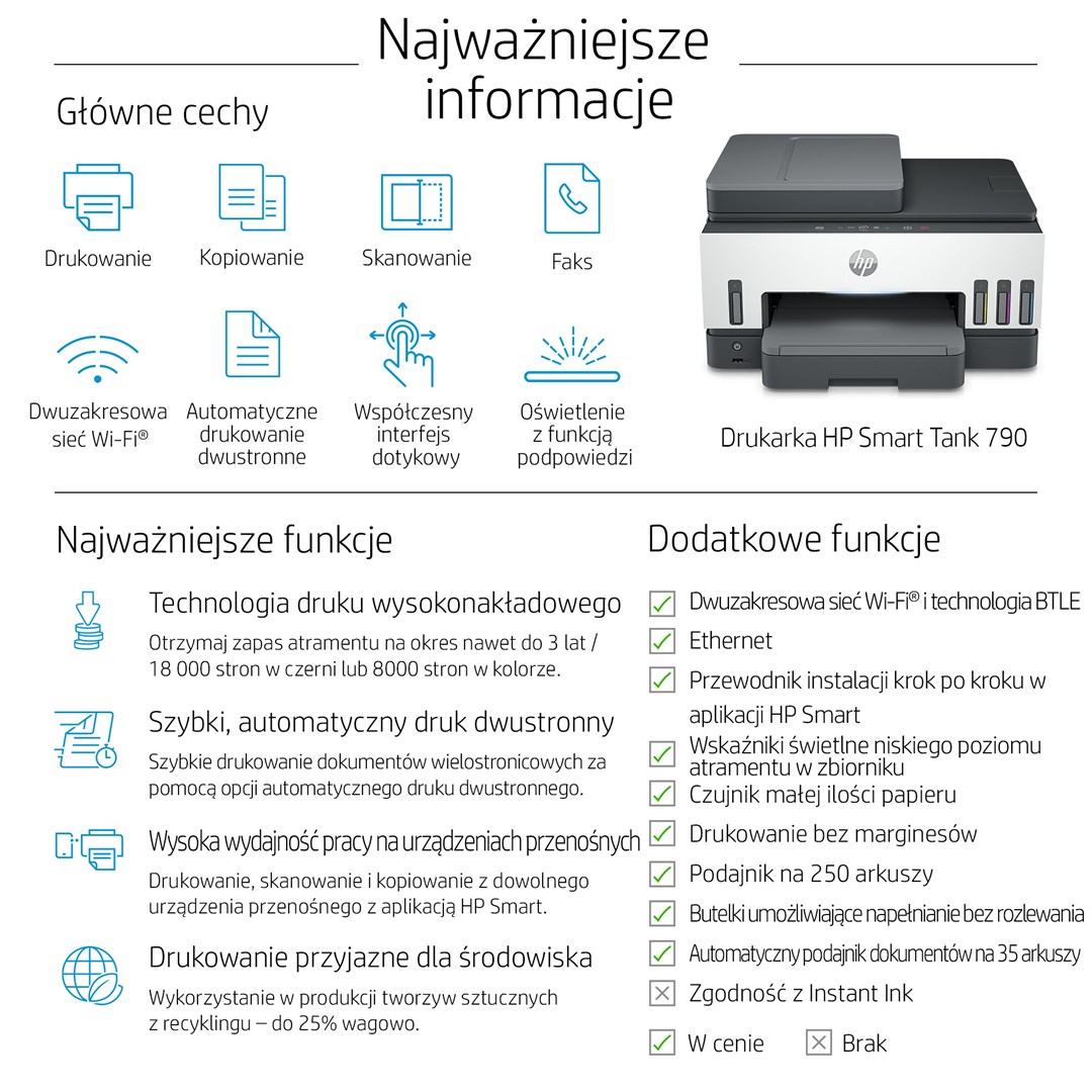 HP Smart Tank 790 All-in-One, 4WF66A-6