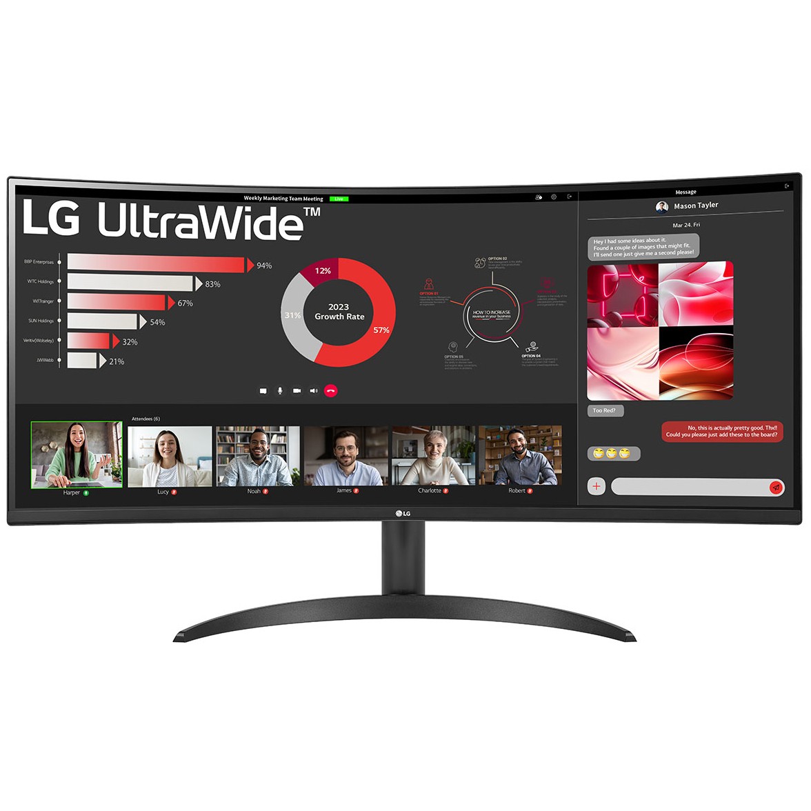 Monitor LG 34", 34WR50QK, 2x HDMI, DP, 100Hz, HDR10, WQHD-1