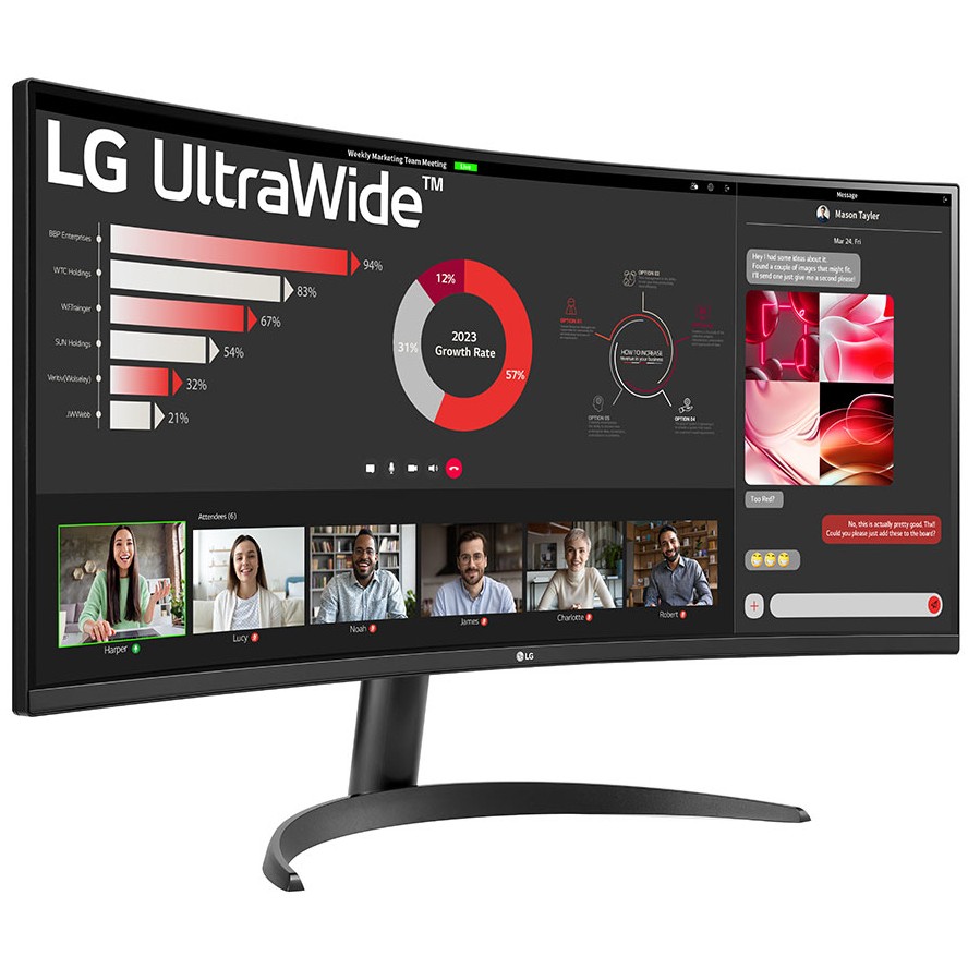 Monitor LG 34", 34WR50QK, 2x HDMI, DP, 100Hz, HDR10, WQHD-4