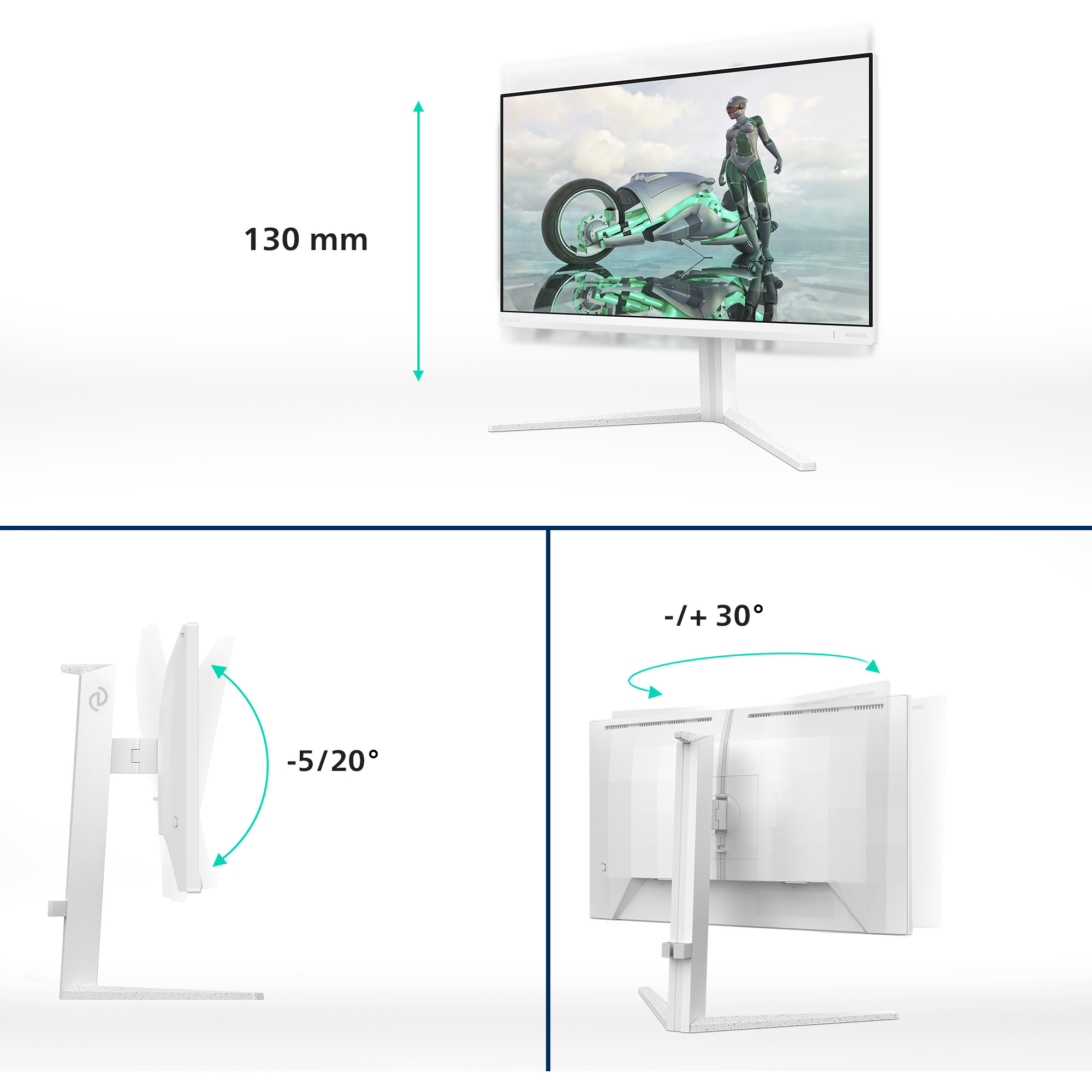 Monitor PHILIPS 24M2N3201A 24" 180Hz, 2xHDMI, DP, HAS-10