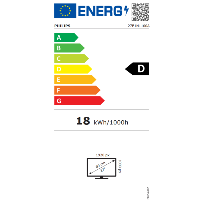 Monitor PHILIPS 27E1N1100A (27" IPS, FHD, 120Hz)-8