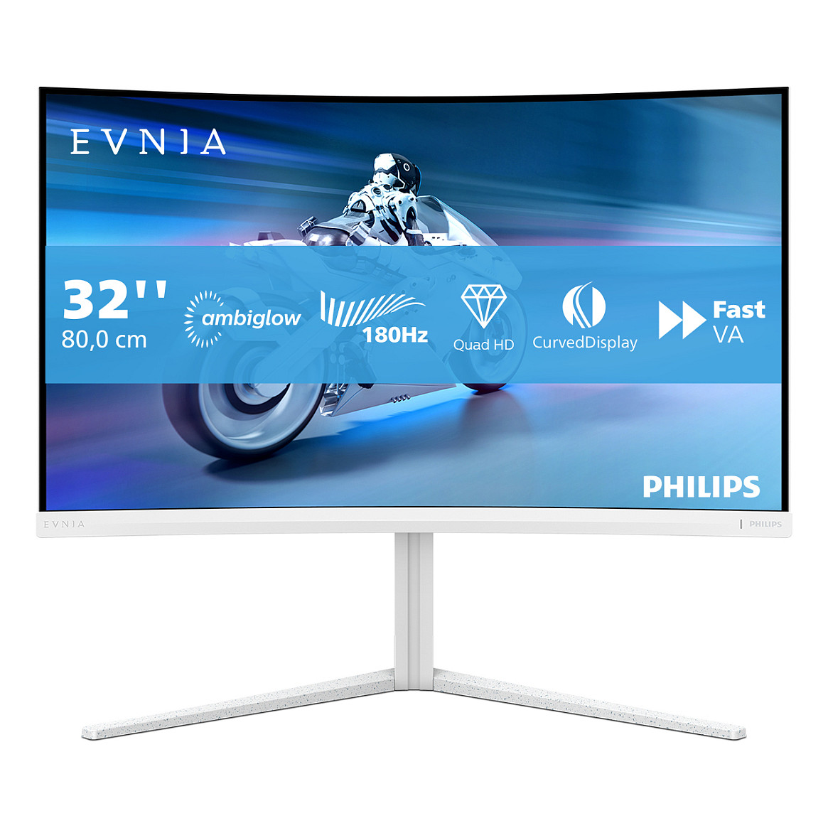 Monitor PHILIPS 32M2C5501 31,5" QHD, 180Hz, 2xHDMI, DP-19