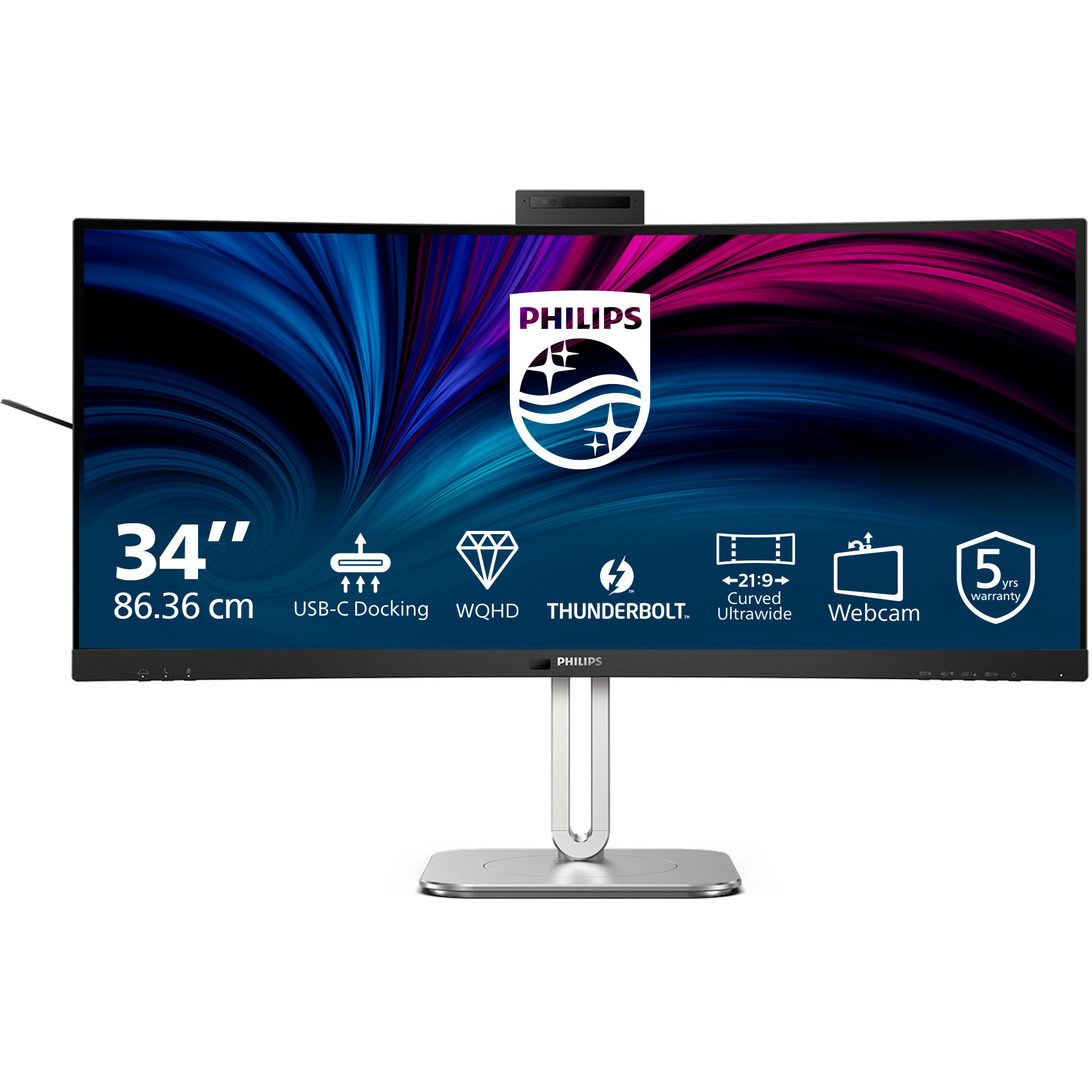 Monitor PHILIPS 34B2U6603CH (34" VA, 120Hz, zakrivljeni)-11