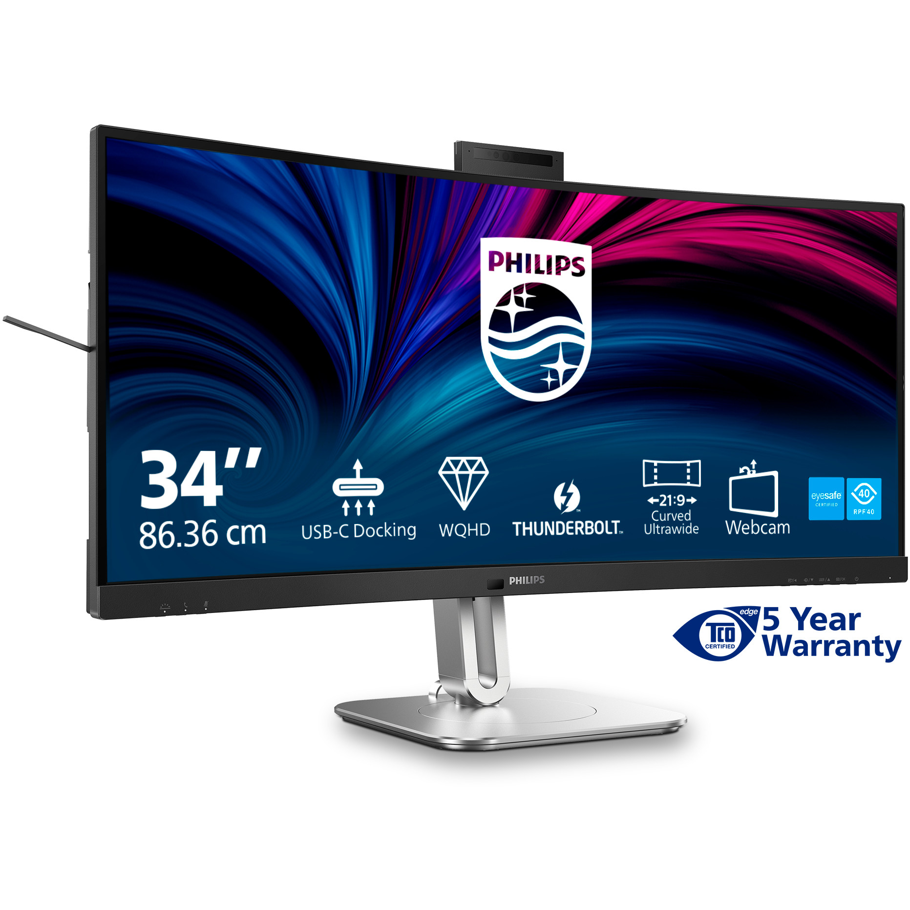 Monitor PHILIPS 34B2U6603CH (34" VA, 120Hz, zakrivljeni)-18