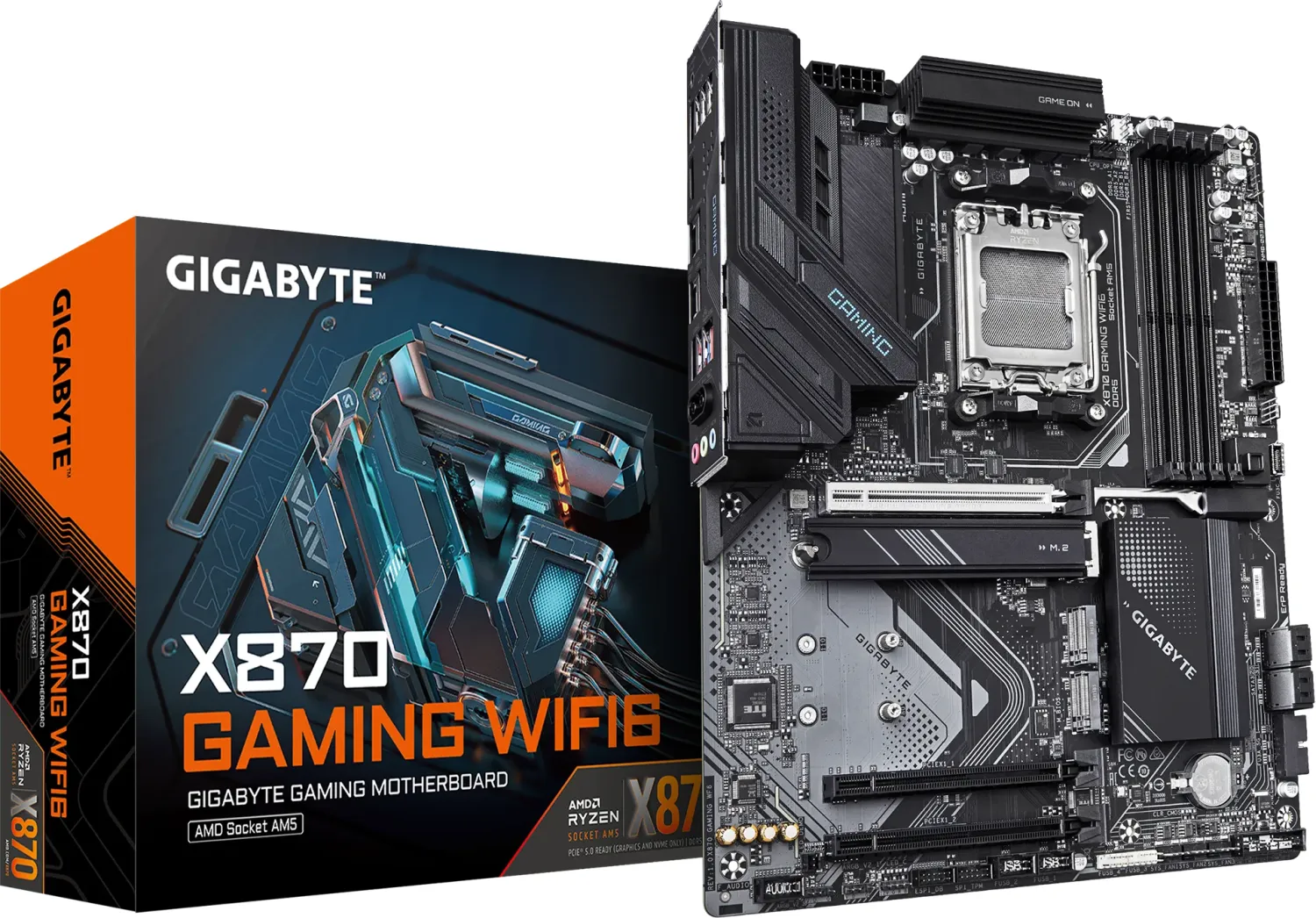 Matična ploča GIGABYTE GA-X870 Gaming WF6 (AMD X870, DDR5, AMD Ryzen 9000/8000/7000, Realtek 2.5GbE LAN)-1