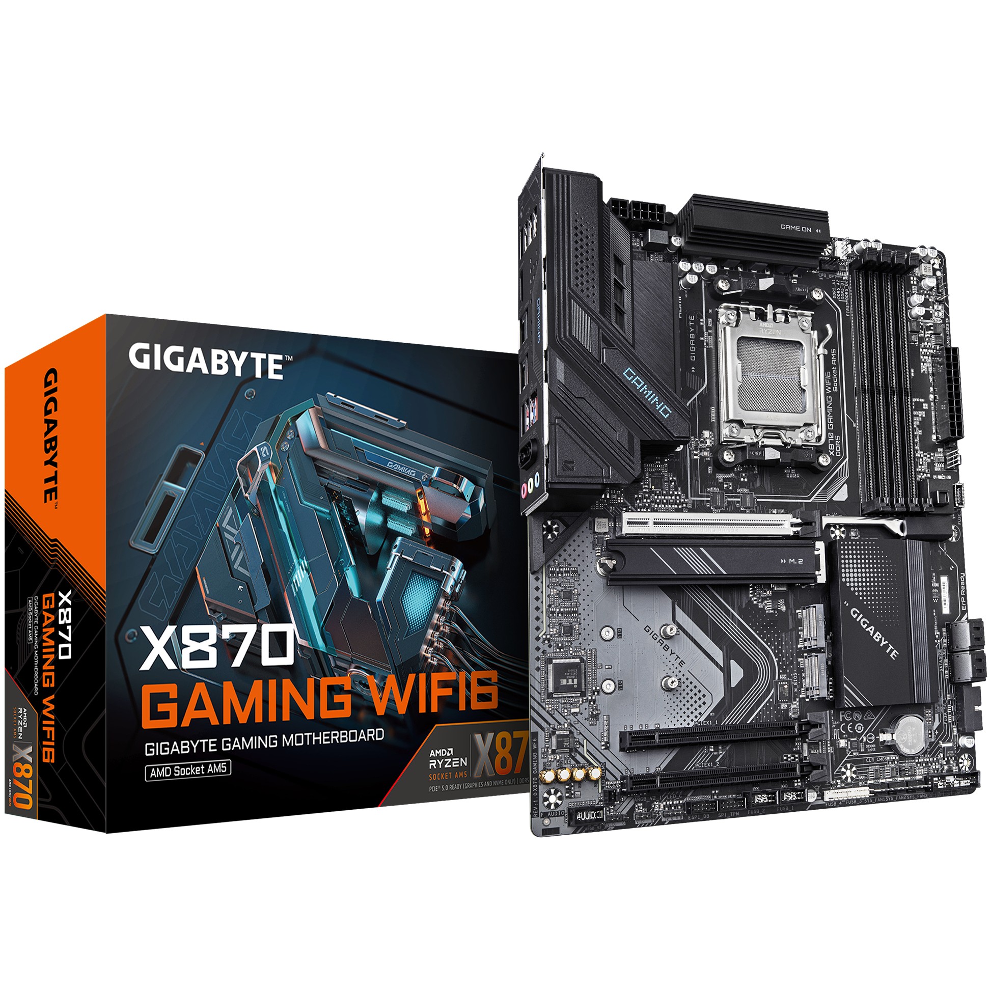 Matična ploča GIGABYTE GA-X870 Gaming WF6 (AMD X870, DDR5, AMD Ryzen 9000/8000/7000, Realtek 2.5GbE LAN)-6
