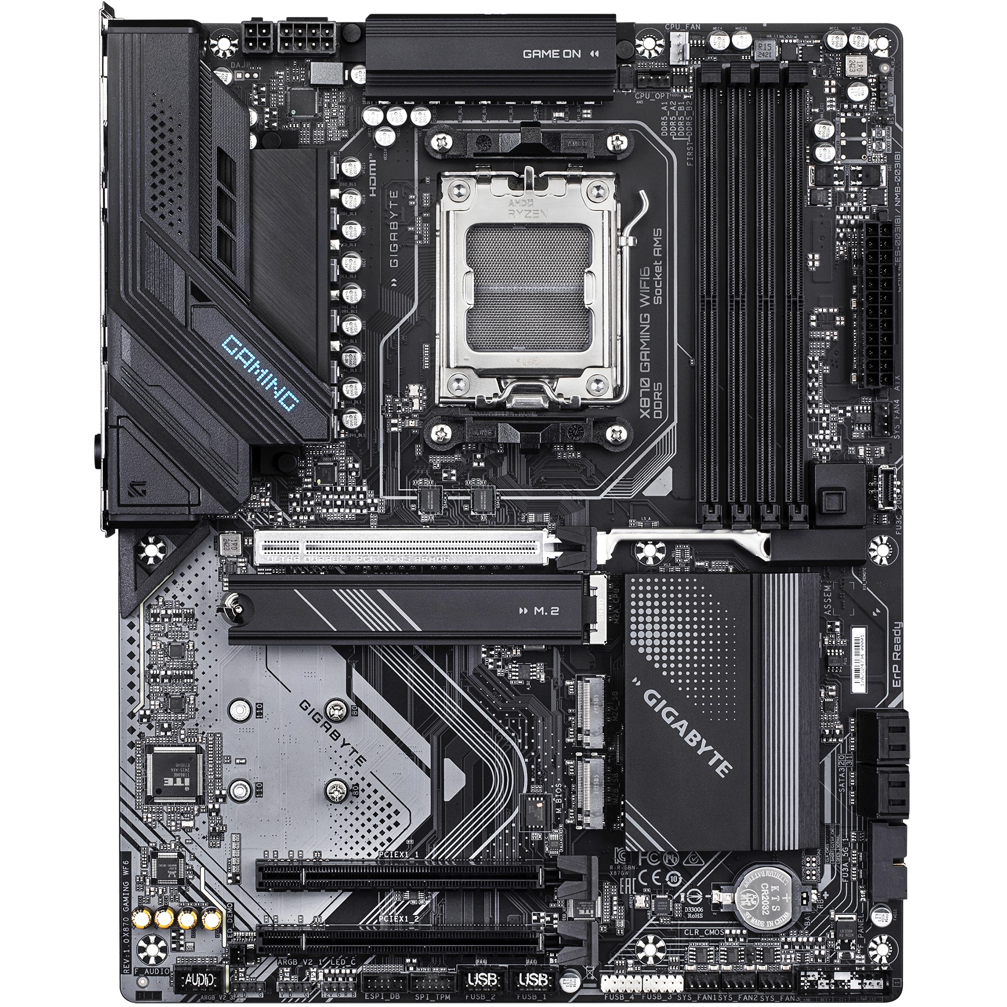 Matična ploča GIGABYTE GA-X870 Gaming WF6 (AMD X870, DDR5, AMD Ryzen 9000/8000/7000, Realtek 2.5GbE LAN)-7