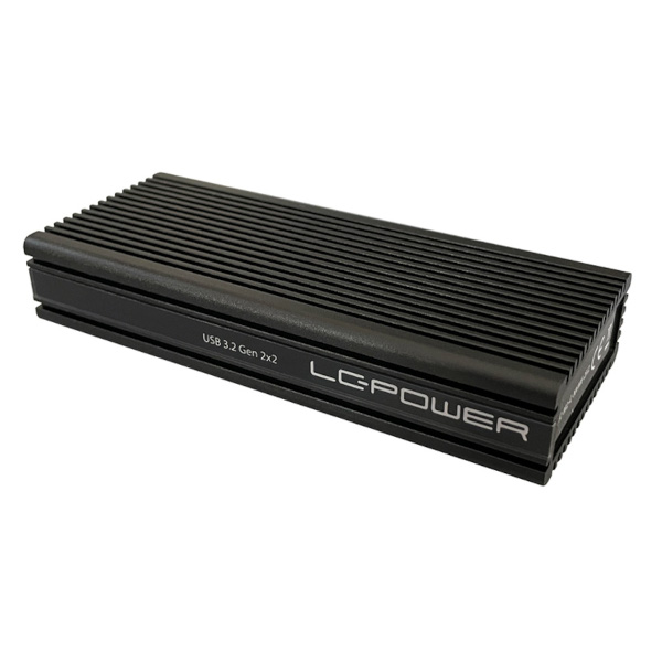 Kućište LC-POWER LC-M2-C-NVME-2X2 (m.2, usb c 3.2 gen 2x2, nvme, pci-e, aluminijsko, crna)