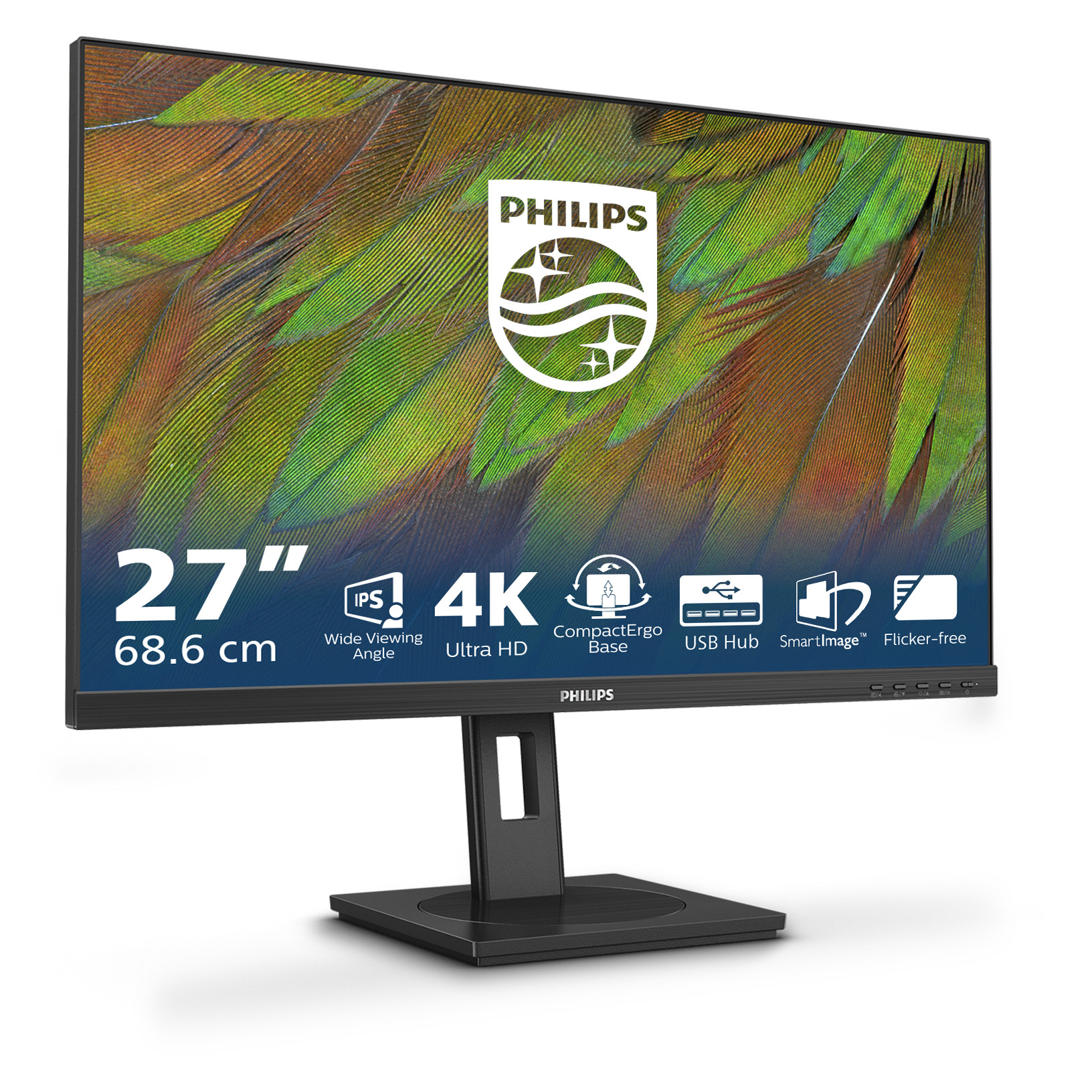 Monitor PHILIPS 27B1N3800 (27" IPS, UHD, 60Hz)-1