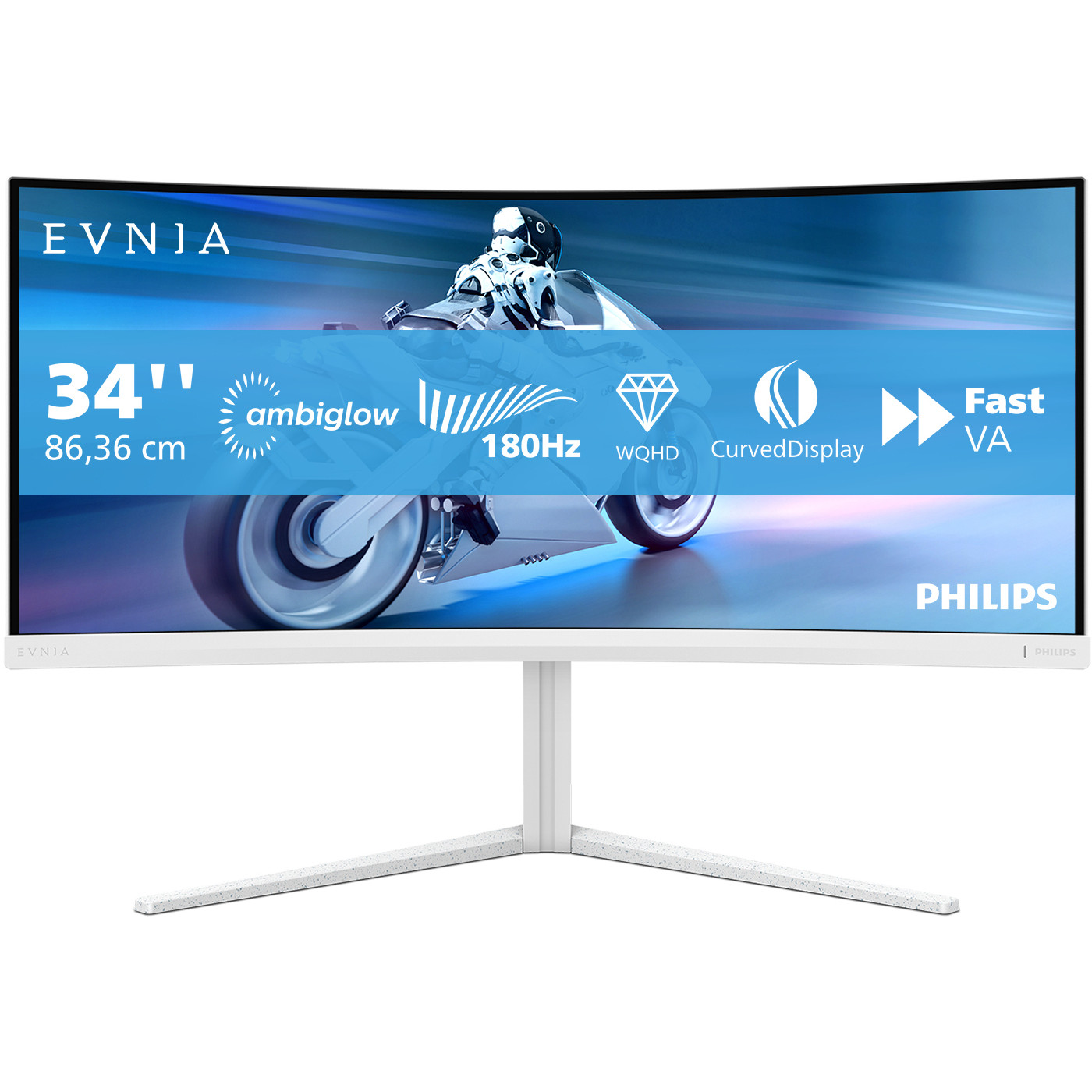 Monitor PHILIPS 34M2C5501A 34" WQHD 180Hz 2xHDMI 2xDP-1