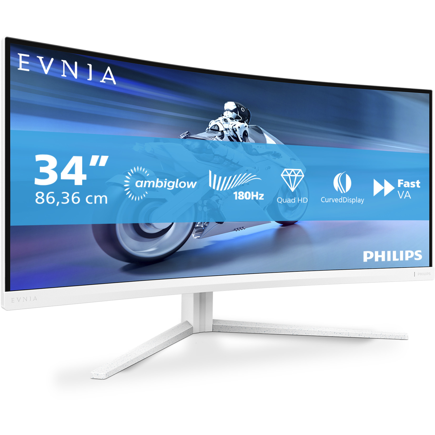 Monitor PHILIPS 34M2C5501A 34" WQHD 180Hz 2xHDMI 2xDP-2