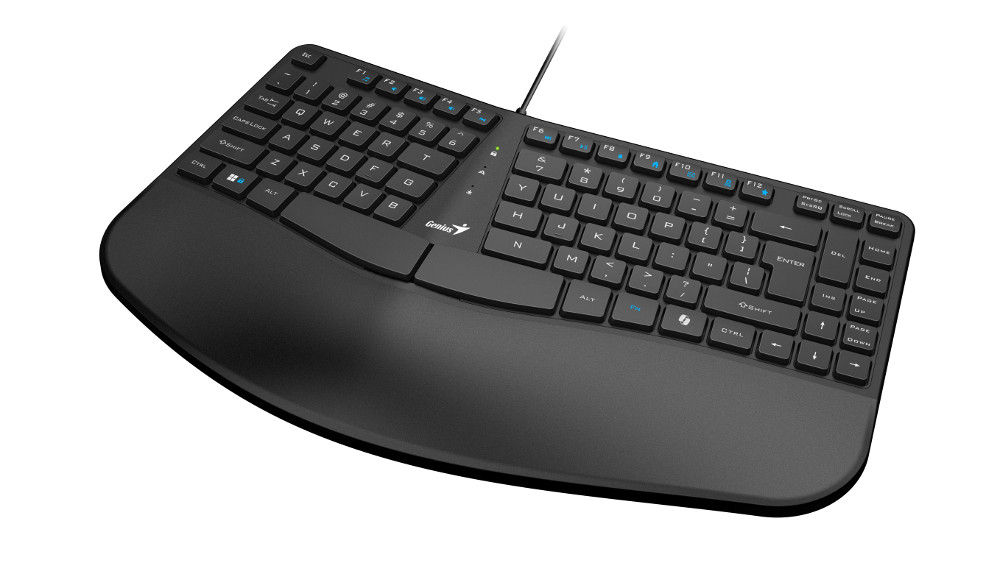 Tipkovnica GENIUS Ergo KB-700 (USB, ergonomska, crna)-0