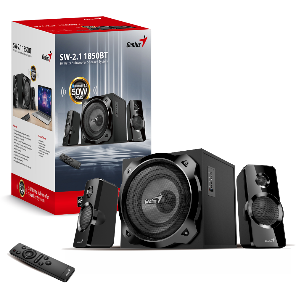 Zvučnici GENIUS SW-2.1 1850BT, 50W, Bluetooth